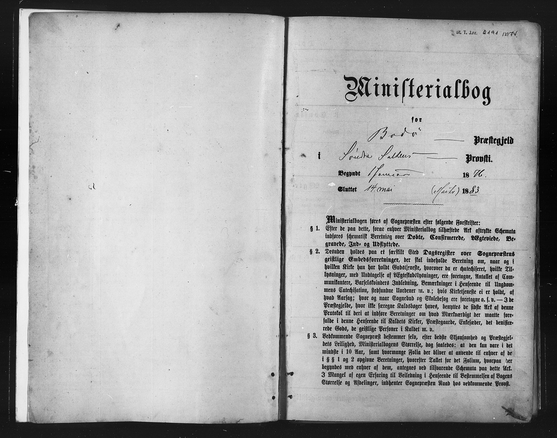 Ministerialprotokoller, klokkerbøker og fødselsregistre - Nordland, SAT/A-1459/801/L0009: Ministerialbok nr. 801A09, 1876-1883