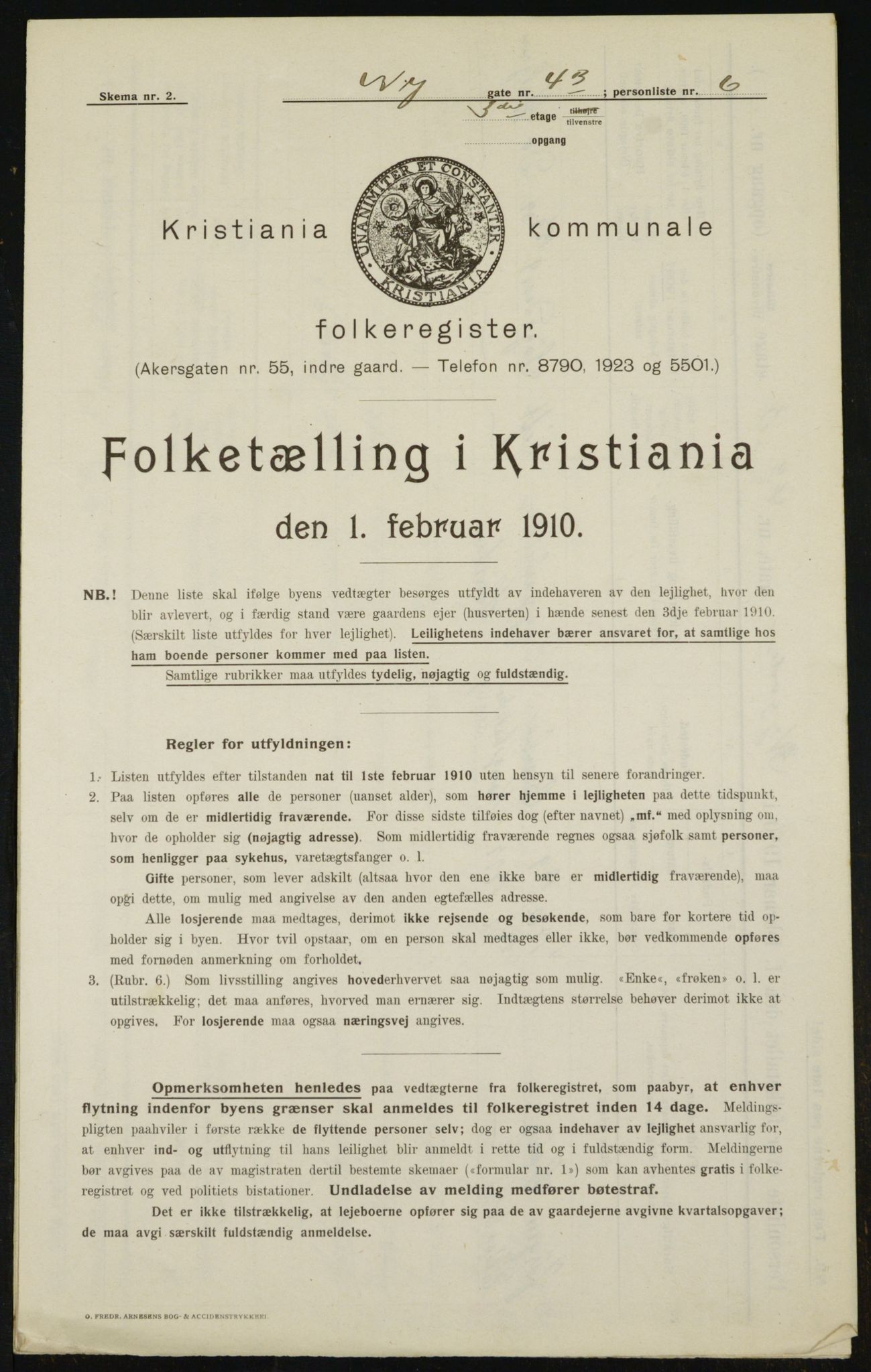 OBA, Kommunal folketelling 1.2.1910 for Kristiania, 1910, s. 71409