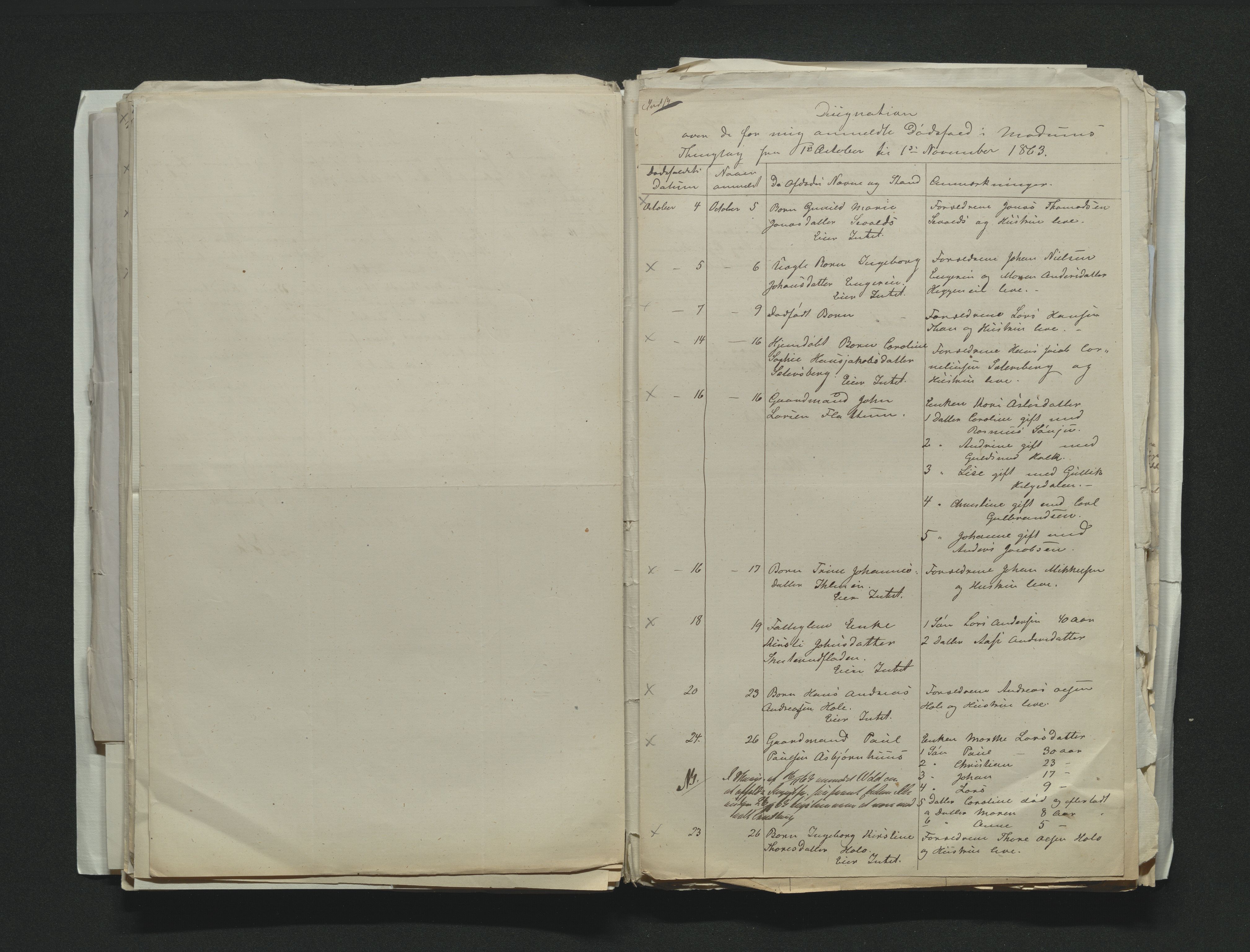 Eiker, Modum og Sigdal sorenskriveri, AV/SAKO-A-123/H/Ha/Hab/L0011: Dødsfallsmeldinger, 1862-1865, s. 256