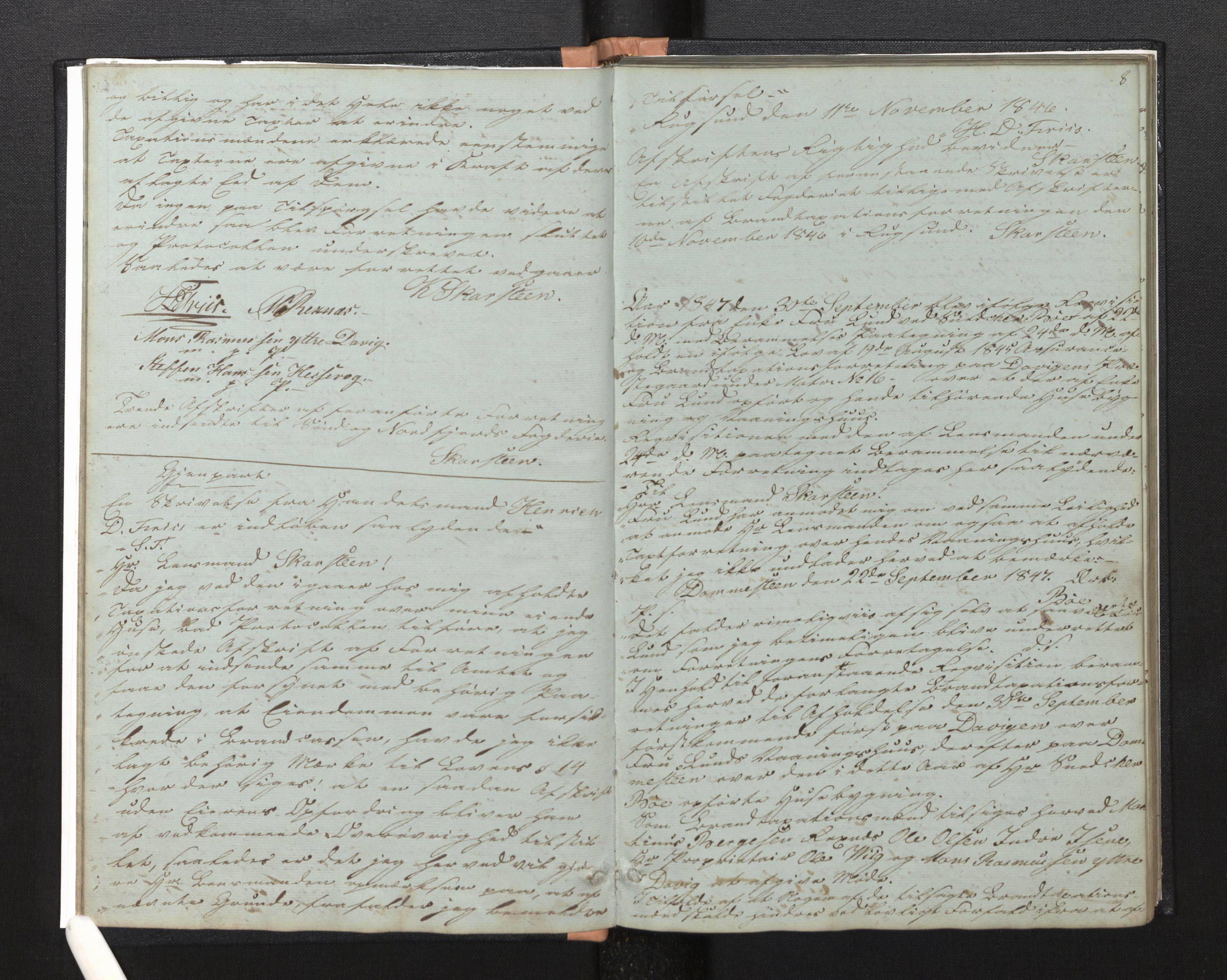 Lensmannen i Davik, AV/SAB-A-26801/0012/L0001: Branntakstprotokoll, 1846-1880, s. 7b-8a