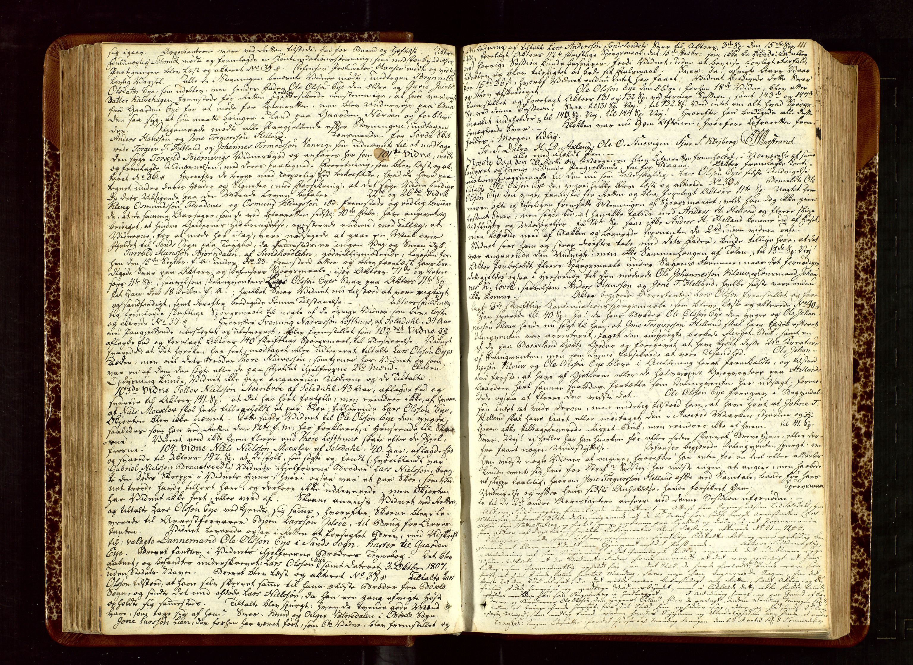 Ryfylke tingrett, AV/SAST-A-100055/001/I/IB/IB0/L0002: Tingbok Ryfylke, 1807-1808, s. 110b-111a