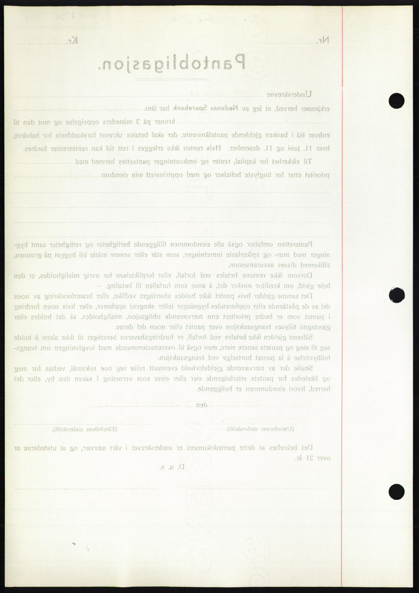 Nedenes sorenskriveri, SAK/1221-0006/G/Gb/Gbb/L0008: Pantebok nr. B8, 1950-1950, Dagboknr: 1752/1950
