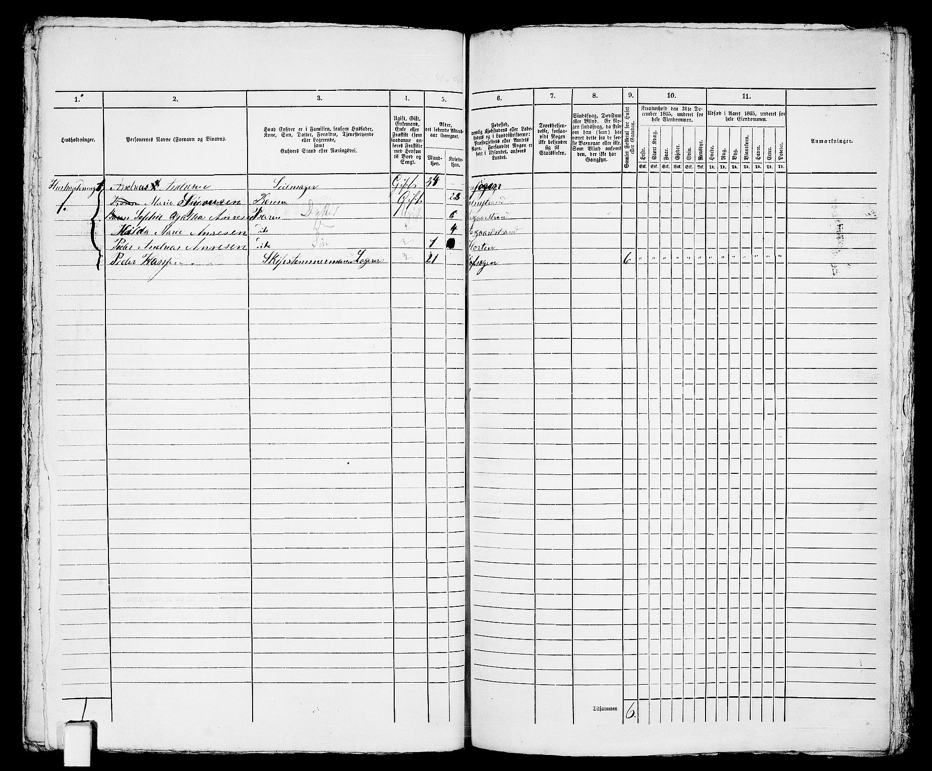 RA, Folketelling 1865 for 0703 Horten ladested, 1865, s. 990