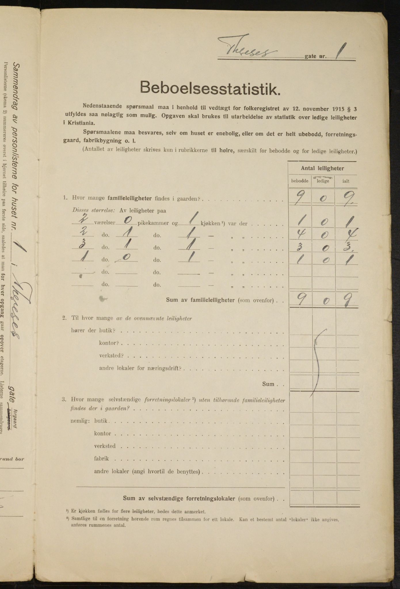 OBA, Kommunal folketelling 1.2.1916 for Kristiania, 1916, s. 110646