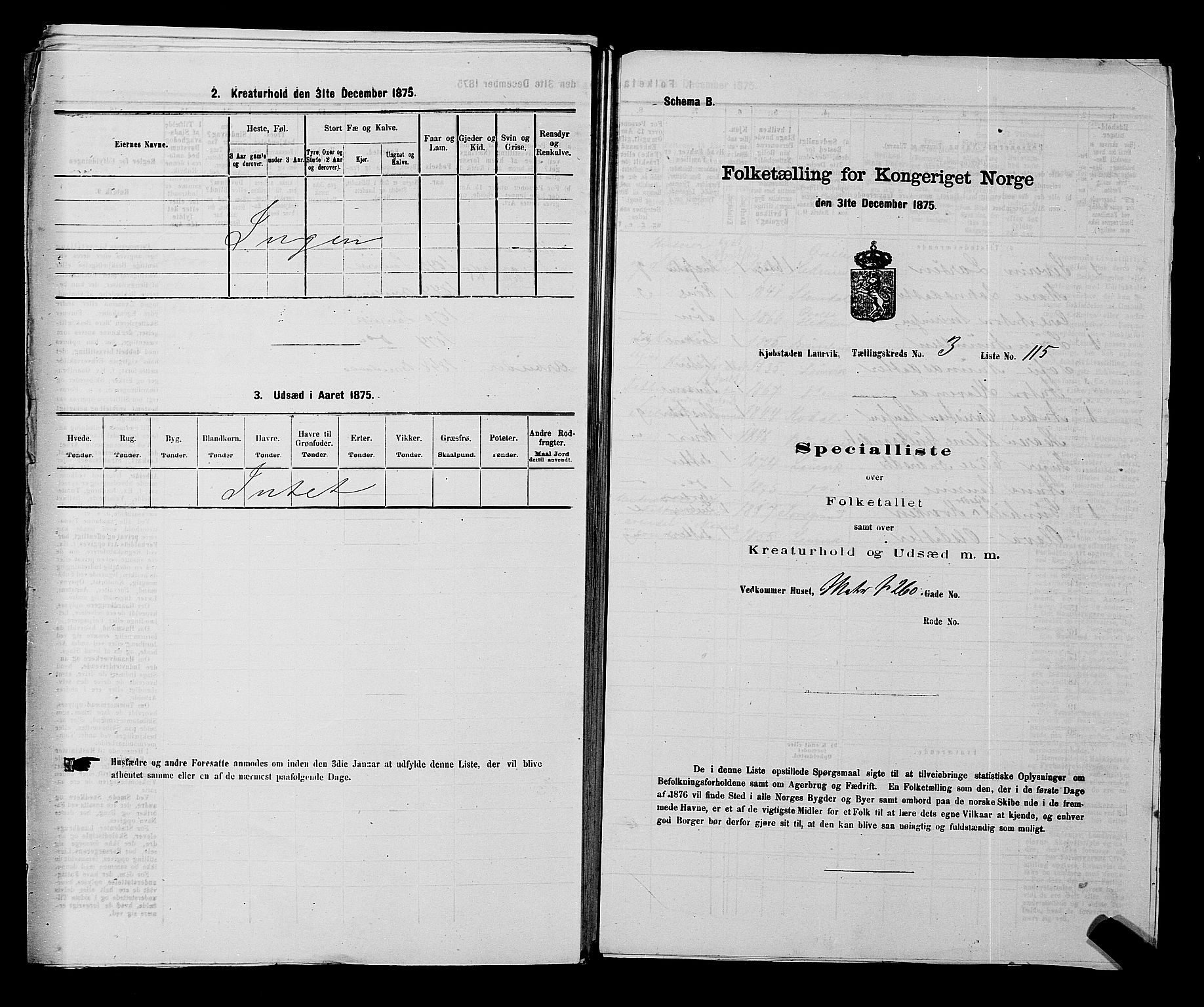 SAKO, Folketelling 1875 for 0707P Larvik prestegjeld, 1875, s. 753