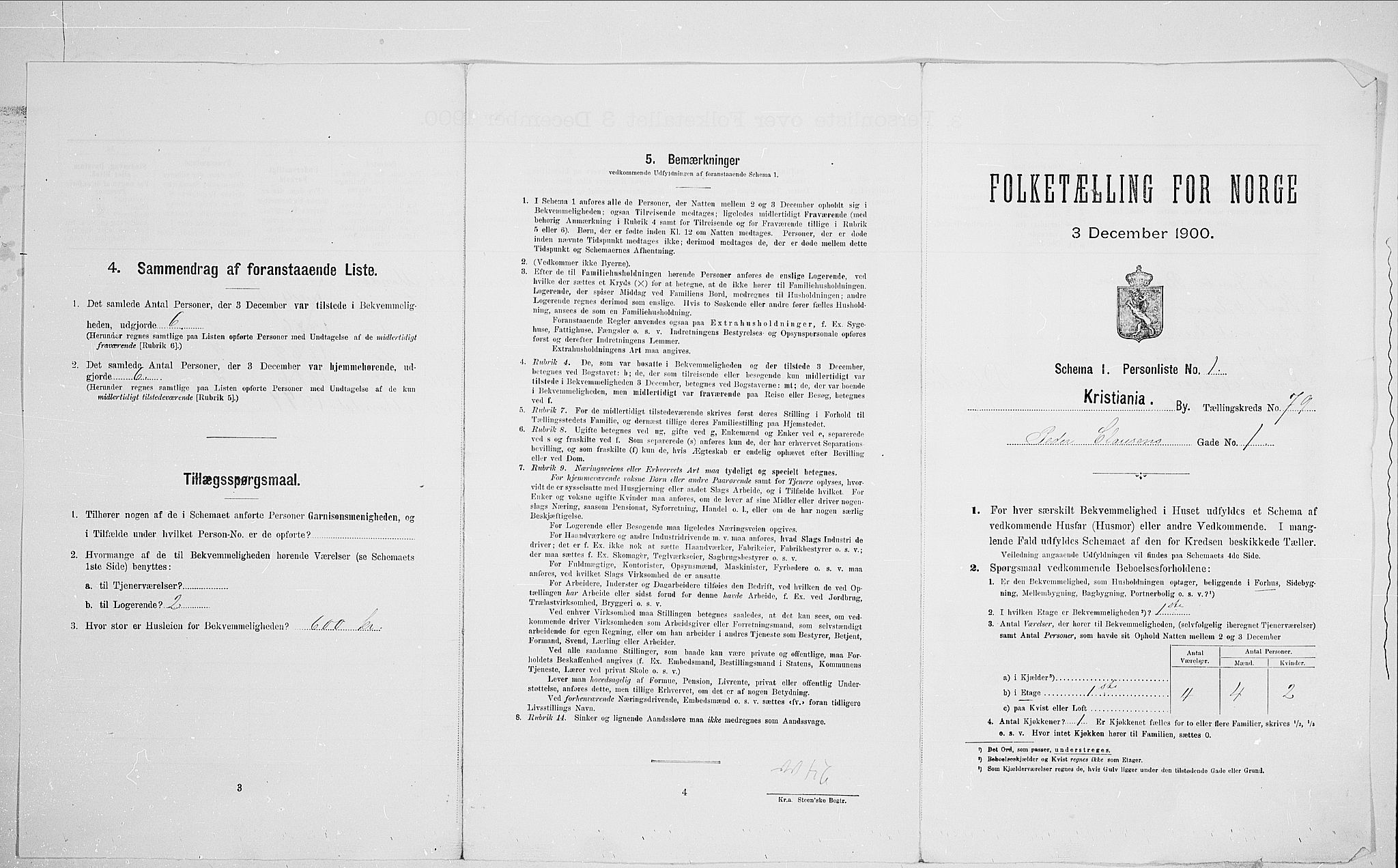 SAO, Folketelling 1900 for 0301 Kristiania kjøpstad, 1900, s. 71031