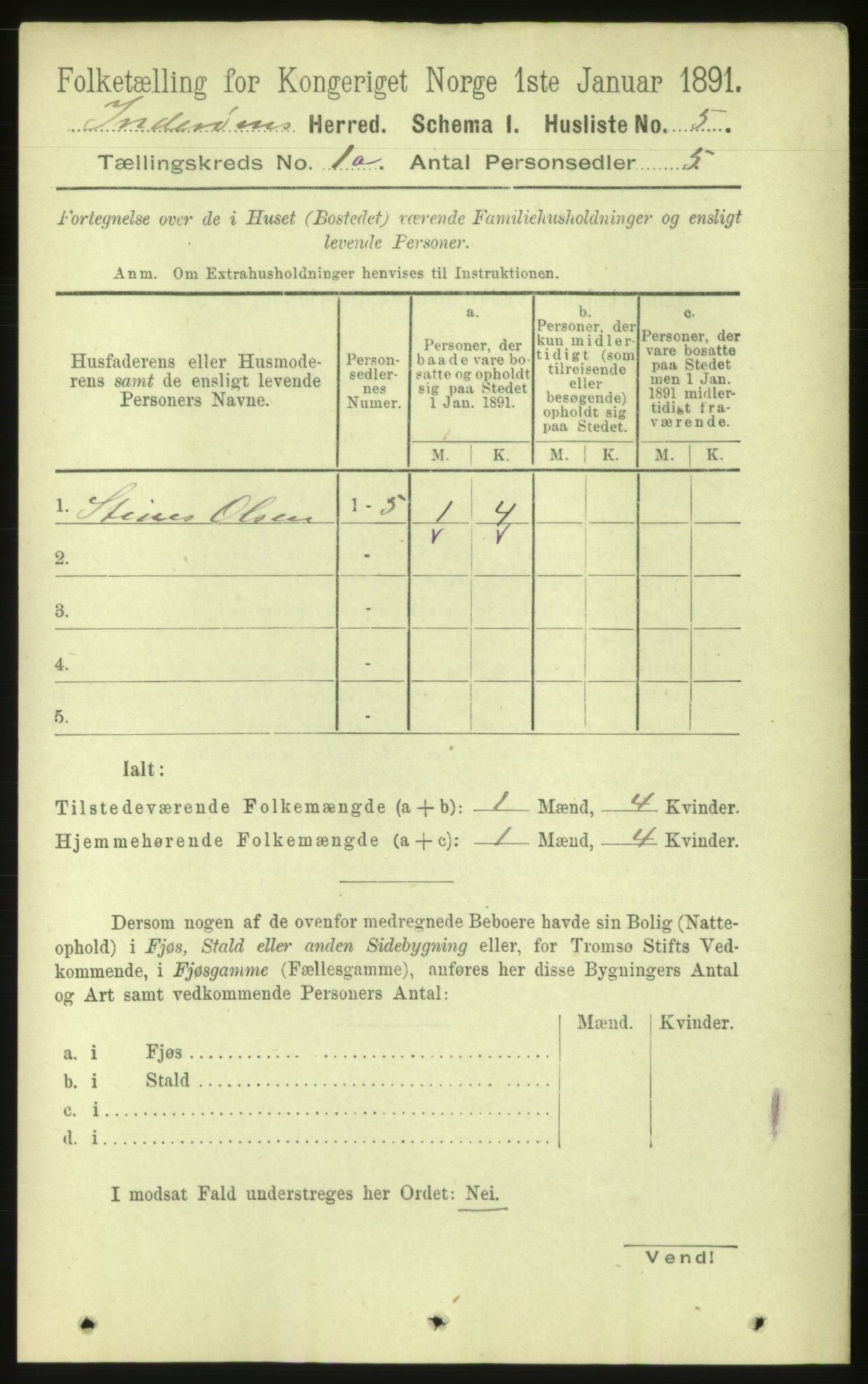 RA, Folketelling 1891 for 1729 Inderøy herred, 1891, s. 38