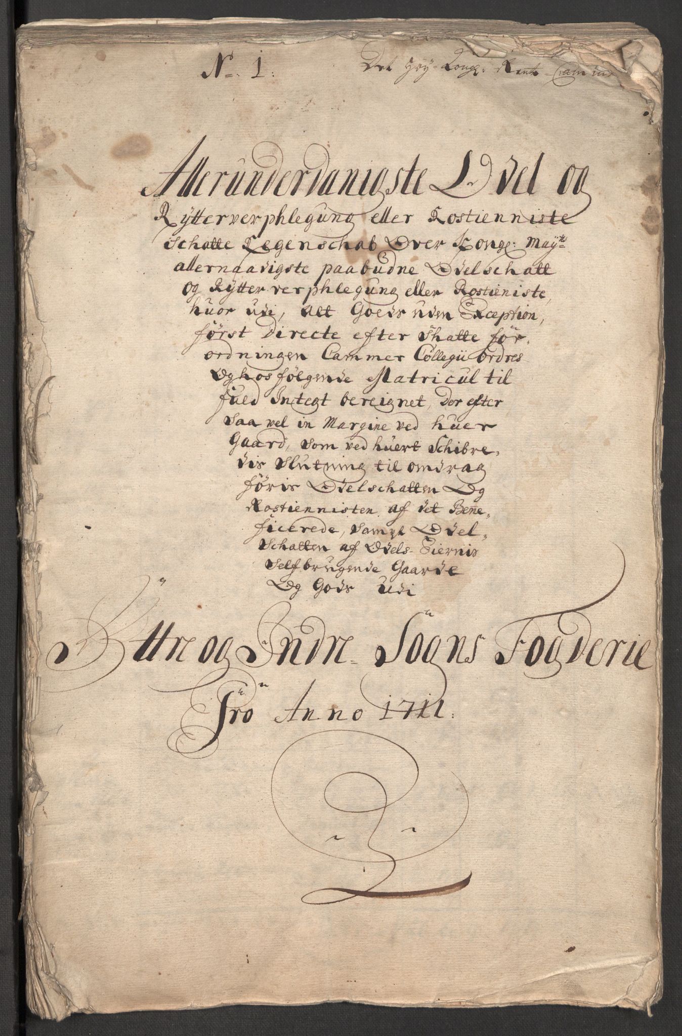 Rentekammeret inntil 1814, Reviderte regnskaper, Fogderegnskap, AV/RA-EA-4092/R52/L3317: Fogderegnskap Sogn, 1711, s. 20