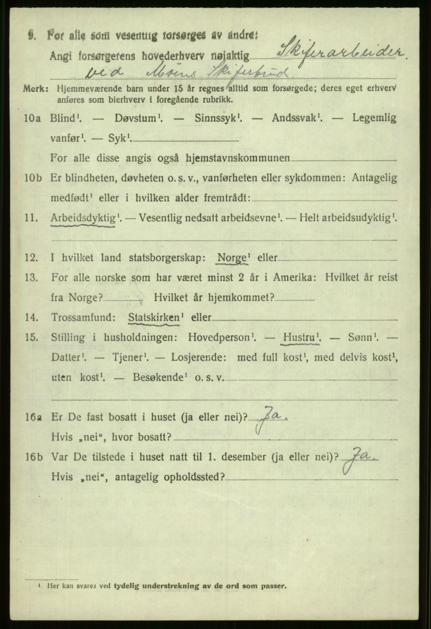 SAB, Folketelling 1920 for 1235 Voss herred, 1920, s. 14906