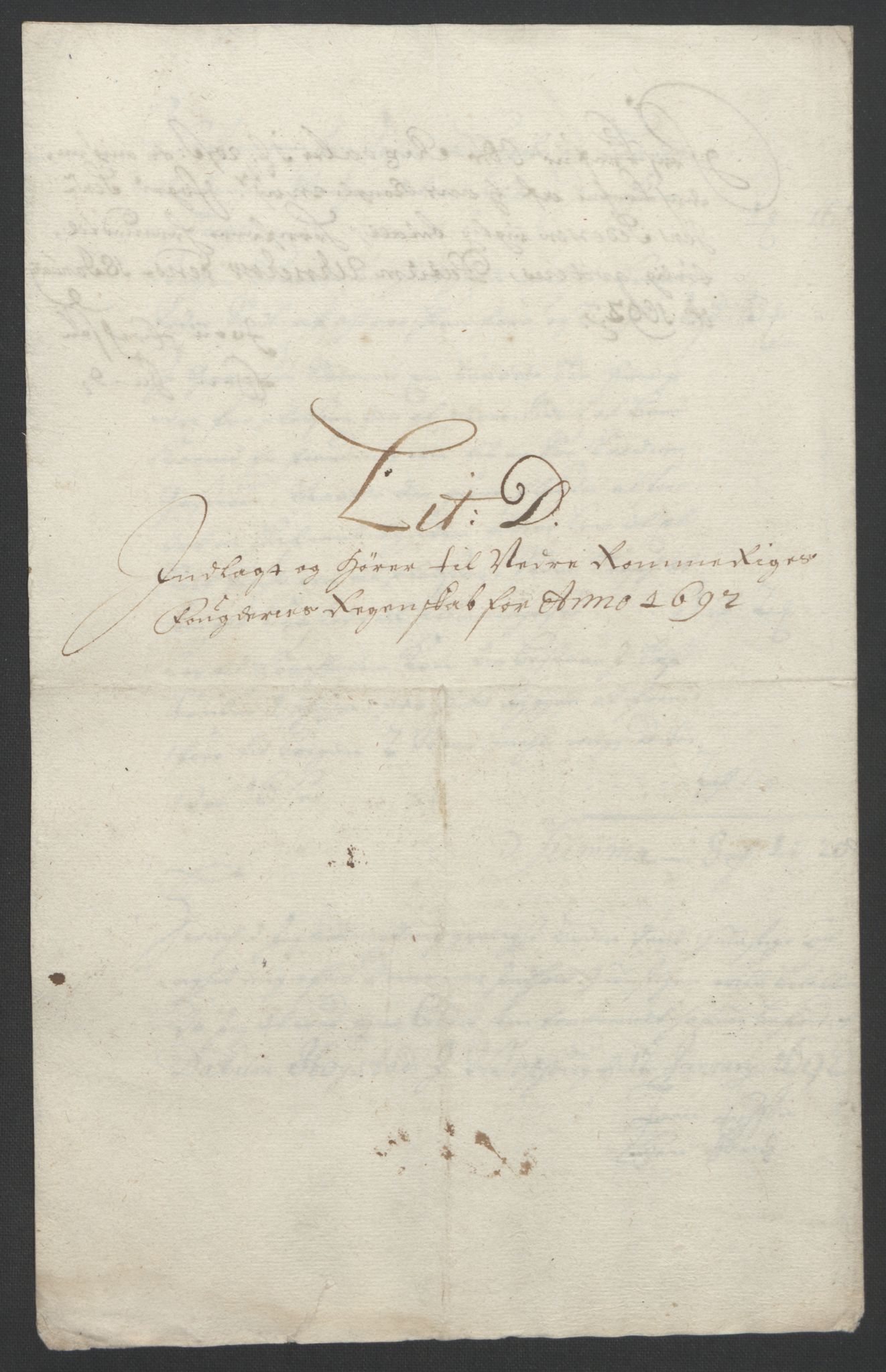 Rentekammeret inntil 1814, Reviderte regnskaper, Fogderegnskap, RA/EA-4092/R11/L0577: Fogderegnskap Nedre Romerike, 1692, s. 48