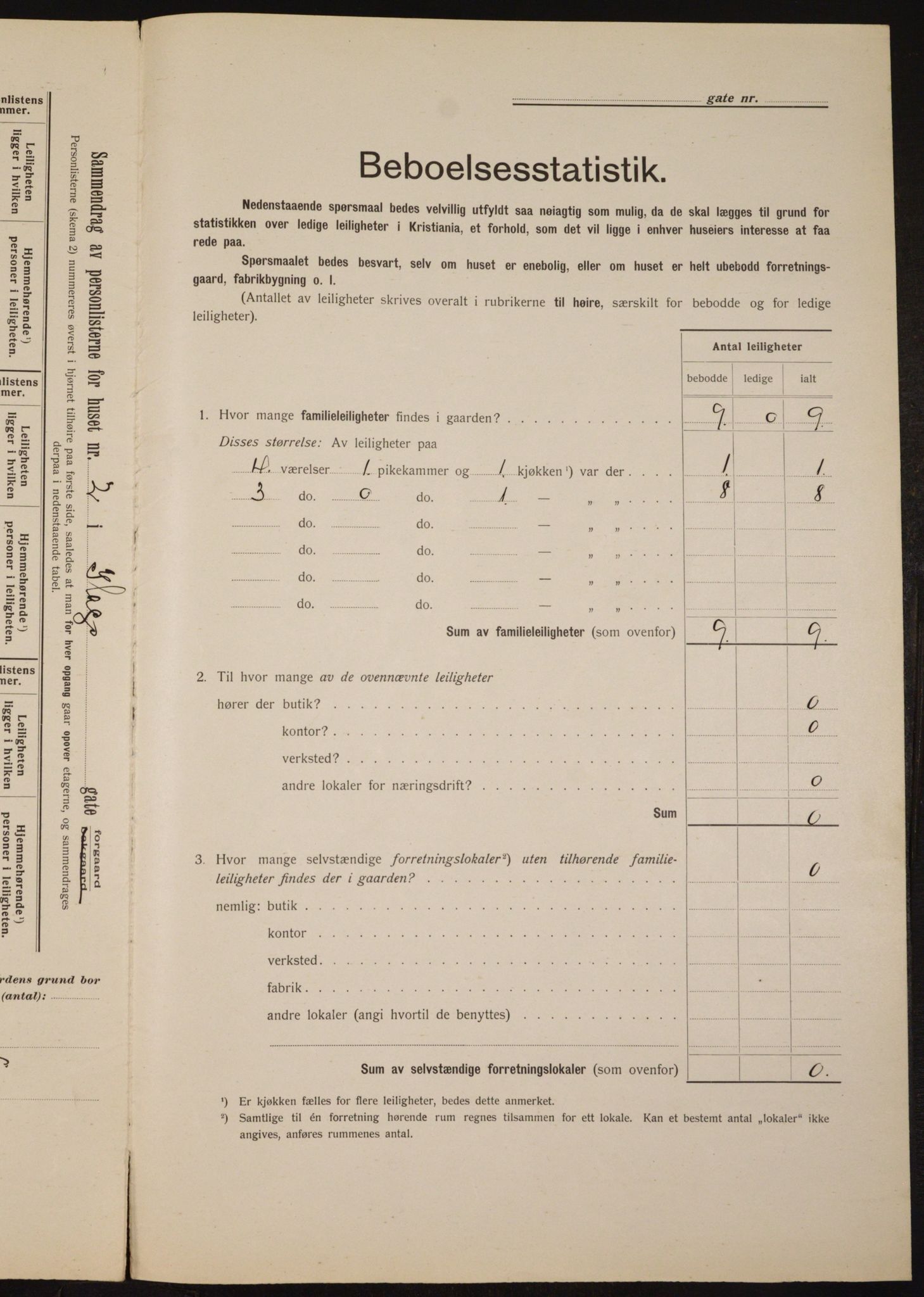 OBA, Kommunal folketelling 1.2.1912 for Kristiania, 1912, s. 43532