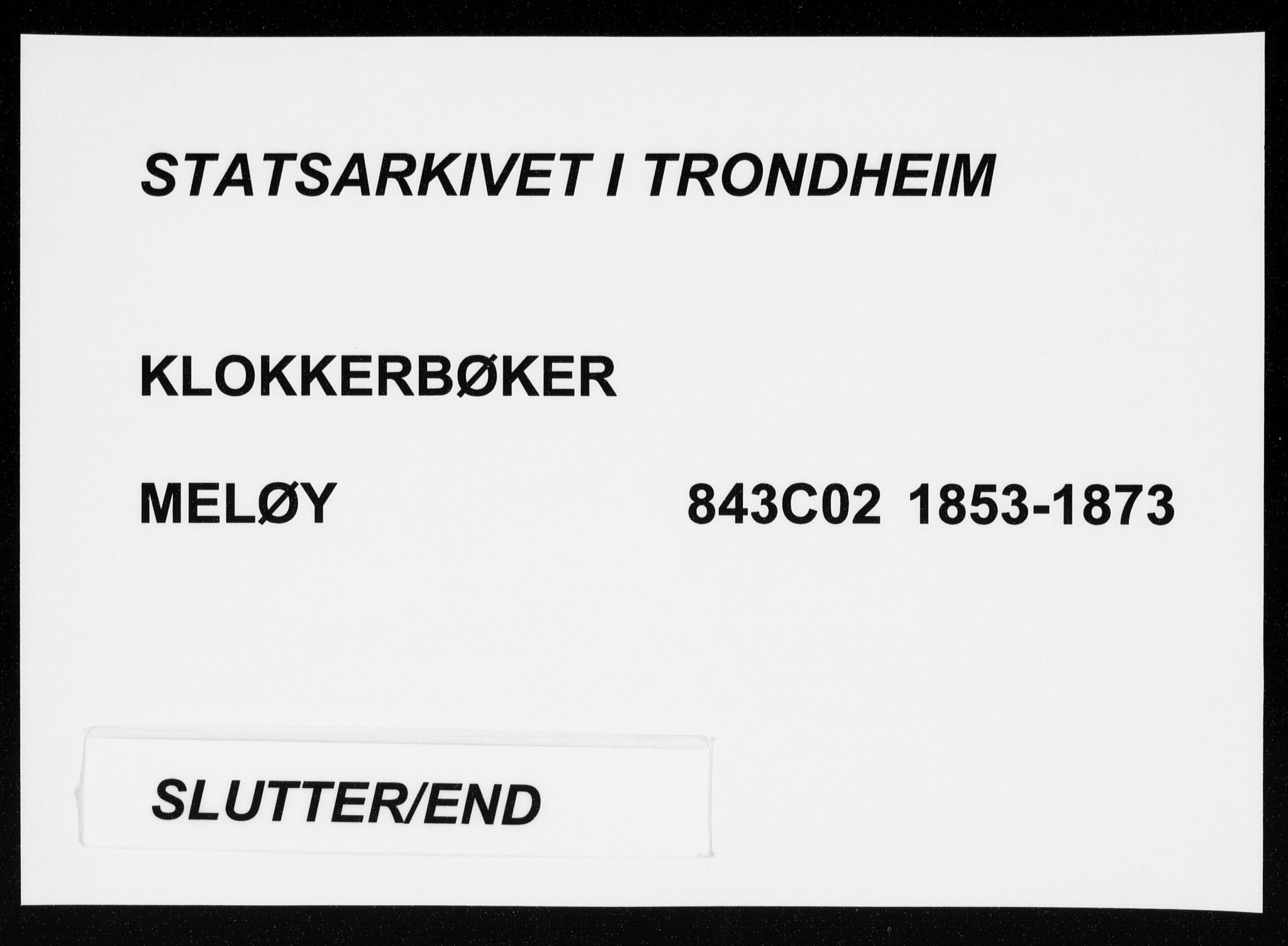 Ministerialprotokoller, klokkerbøker og fødselsregistre - Nordland, AV/SAT-A-1459/843/L0633: Klokkerbok nr. 843C02, 1853-1873