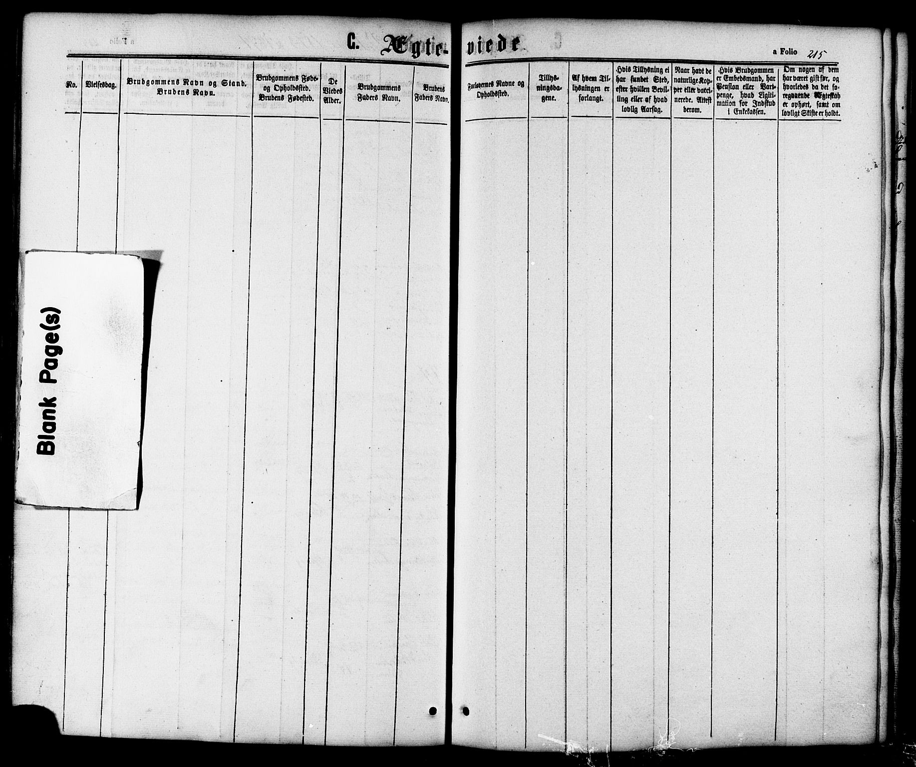 Ministerialprotokoller, klokkerbøker og fødselsregistre - Nordland, SAT/A-1459/810/L0146: Ministerialbok nr. 810A08 /1, 1862-1874, s. 215