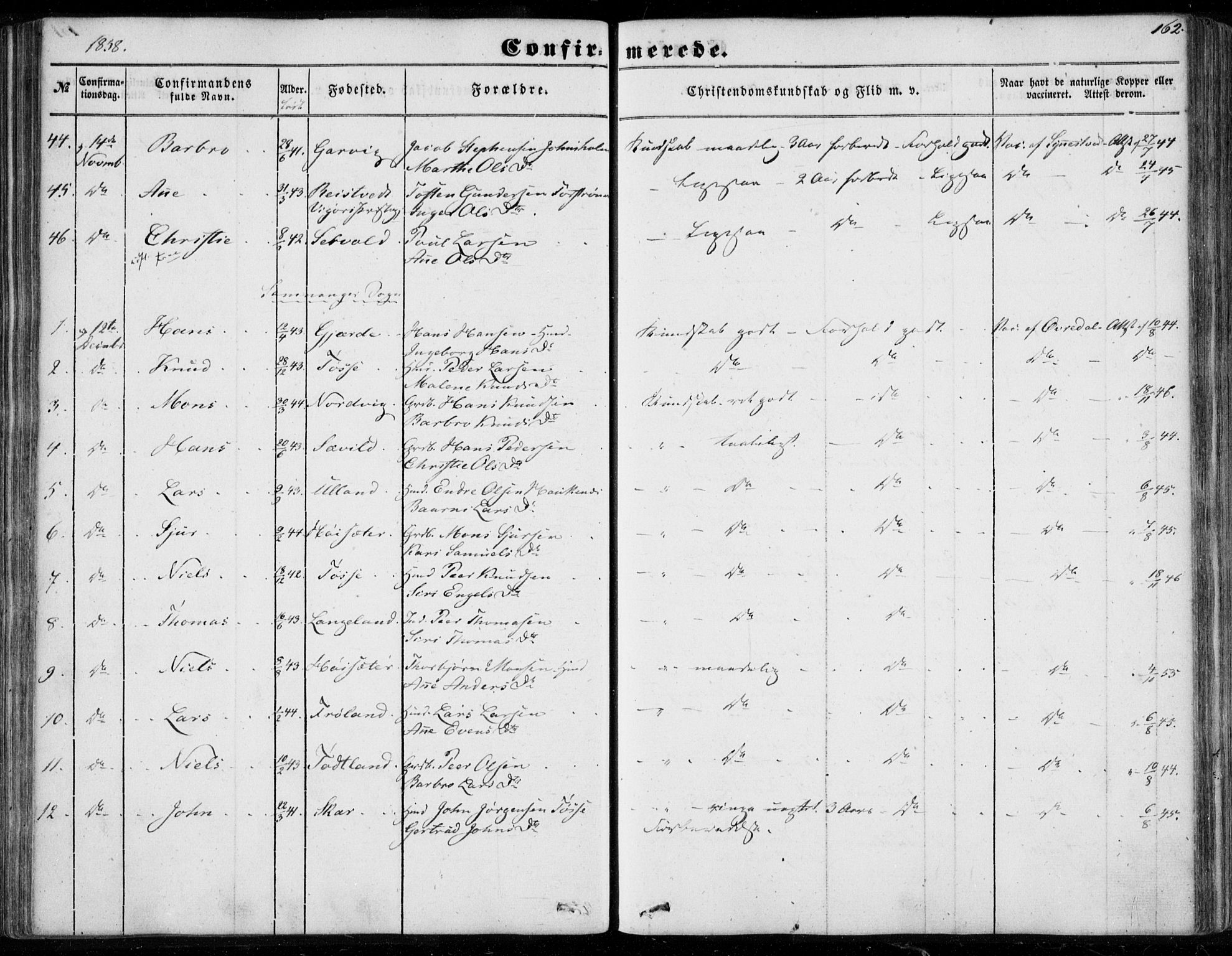 Os sokneprestembete, AV/SAB-A-99929: Ministerialbok nr. A 16, 1851-1859, s. 162