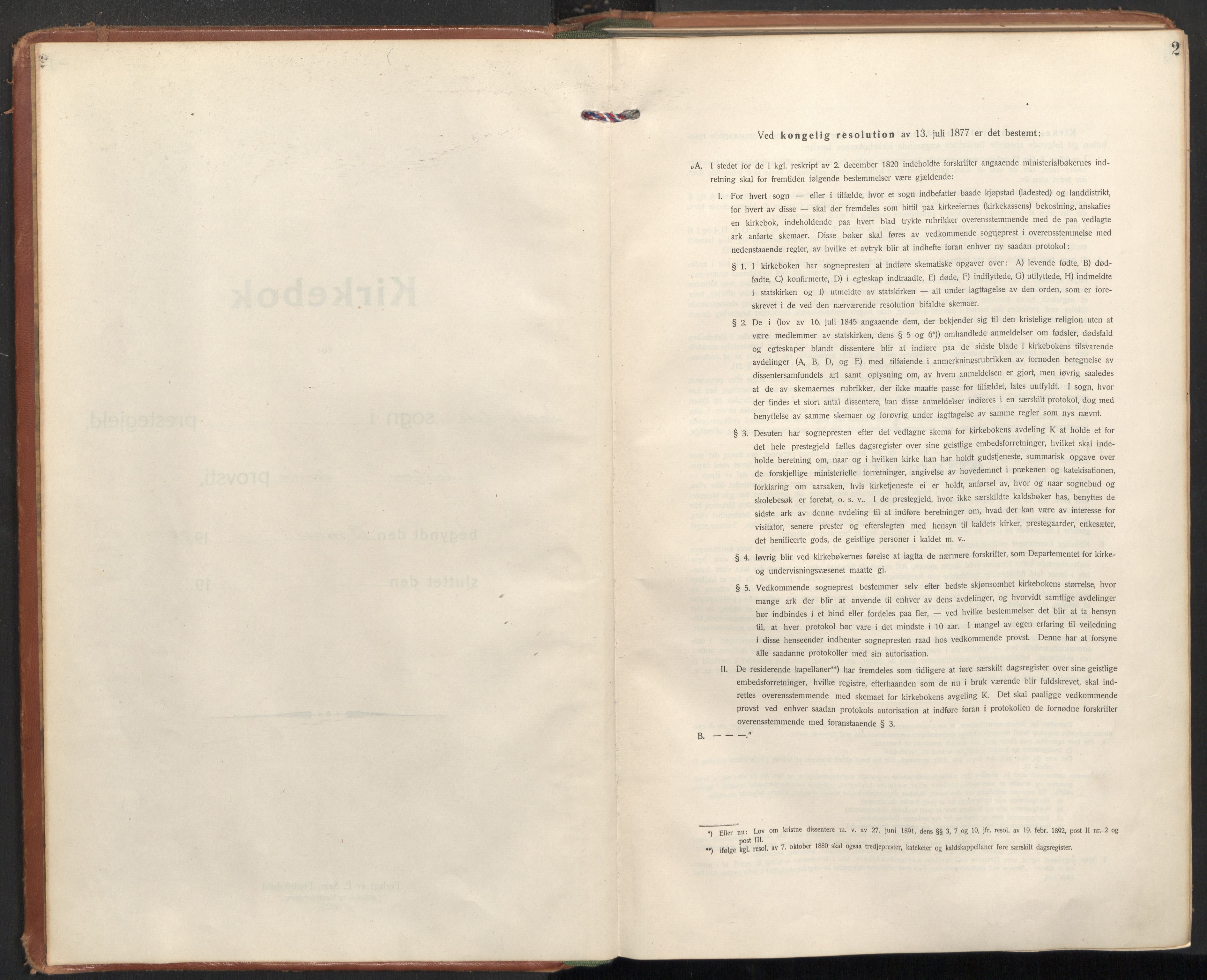 Ministerialprotokoller, klokkerbøker og fødselsregistre - Sør-Trøndelag, AV/SAT-A-1456/604/L0208: Ministerialbok nr. 604A28, 1923-1937, s. 2