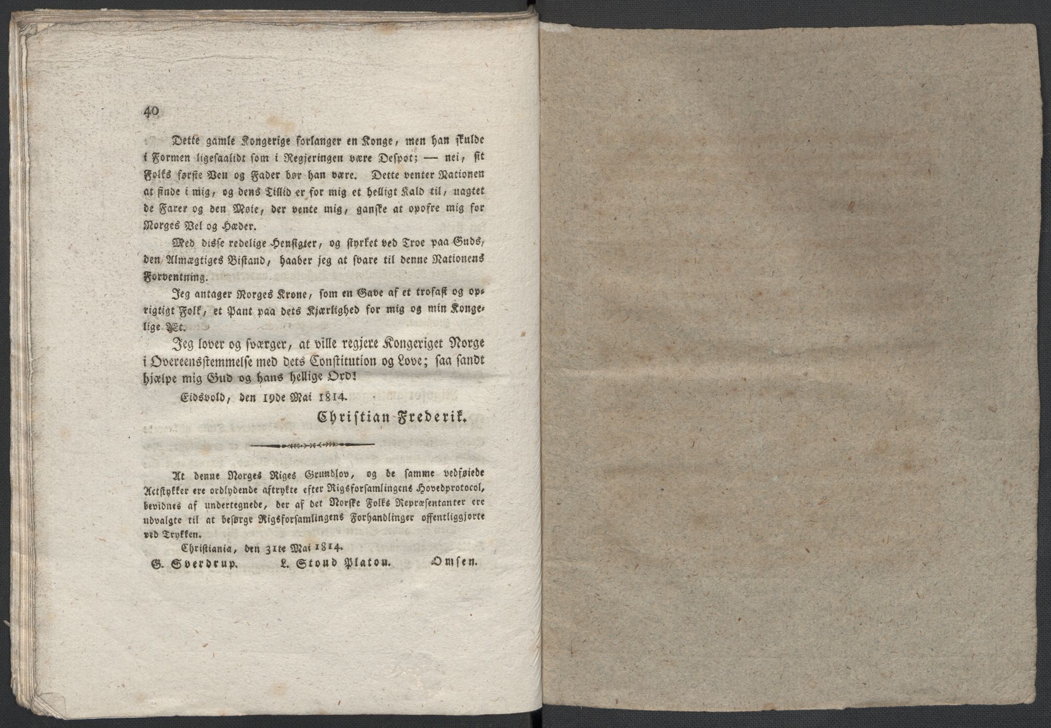 Christie, Wilhelm Frimann Koren, AV/RA-PA-0014/F/L0004: Christies dokumenter fra 1814, 1814, s. 46