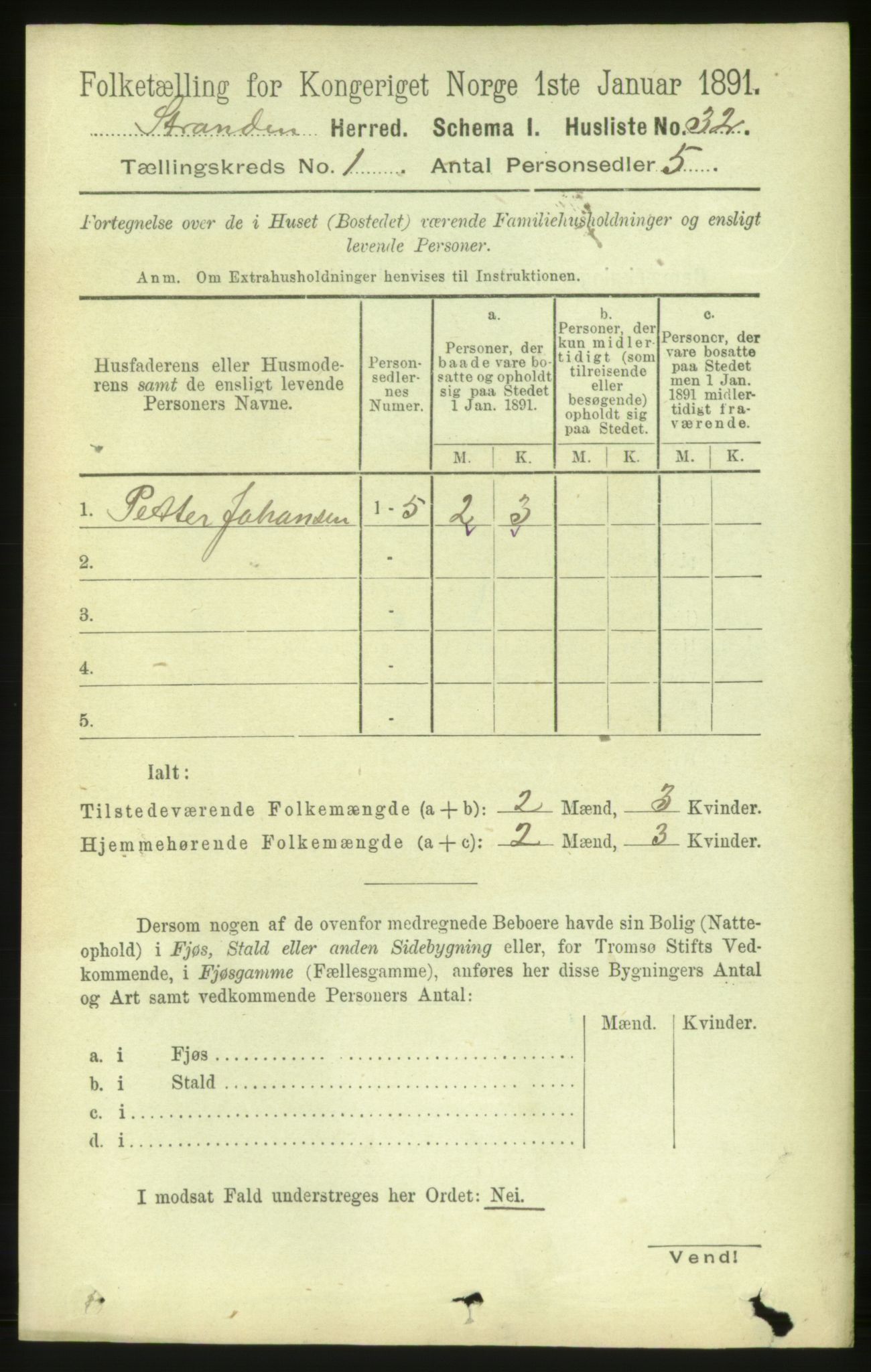 RA, Folketelling 1891 for 1525 Stranda herred, 1891, s. 51