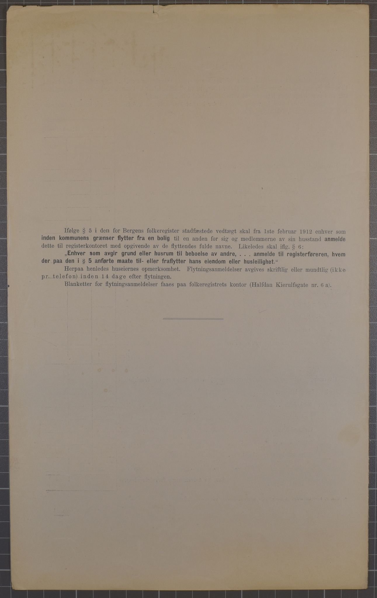 SAB, Kommunal folketelling 1912 for Bergen kjøpstad, 1912, s. 70