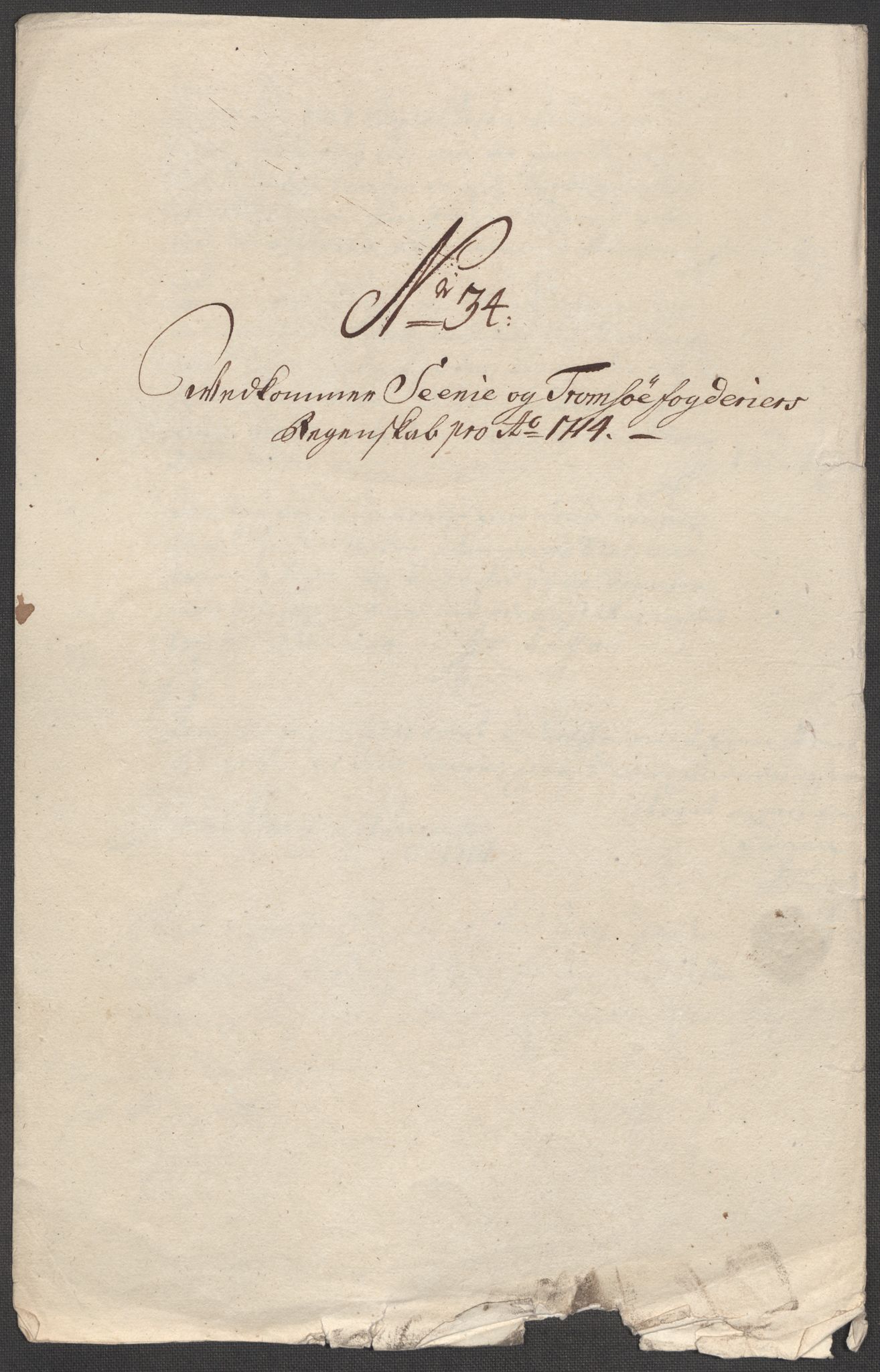 Rentekammeret inntil 1814, Reviderte regnskaper, Fogderegnskap, RA/EA-4092/R68/L4760: Fogderegnskap Senja og Troms, 1714, s. 226