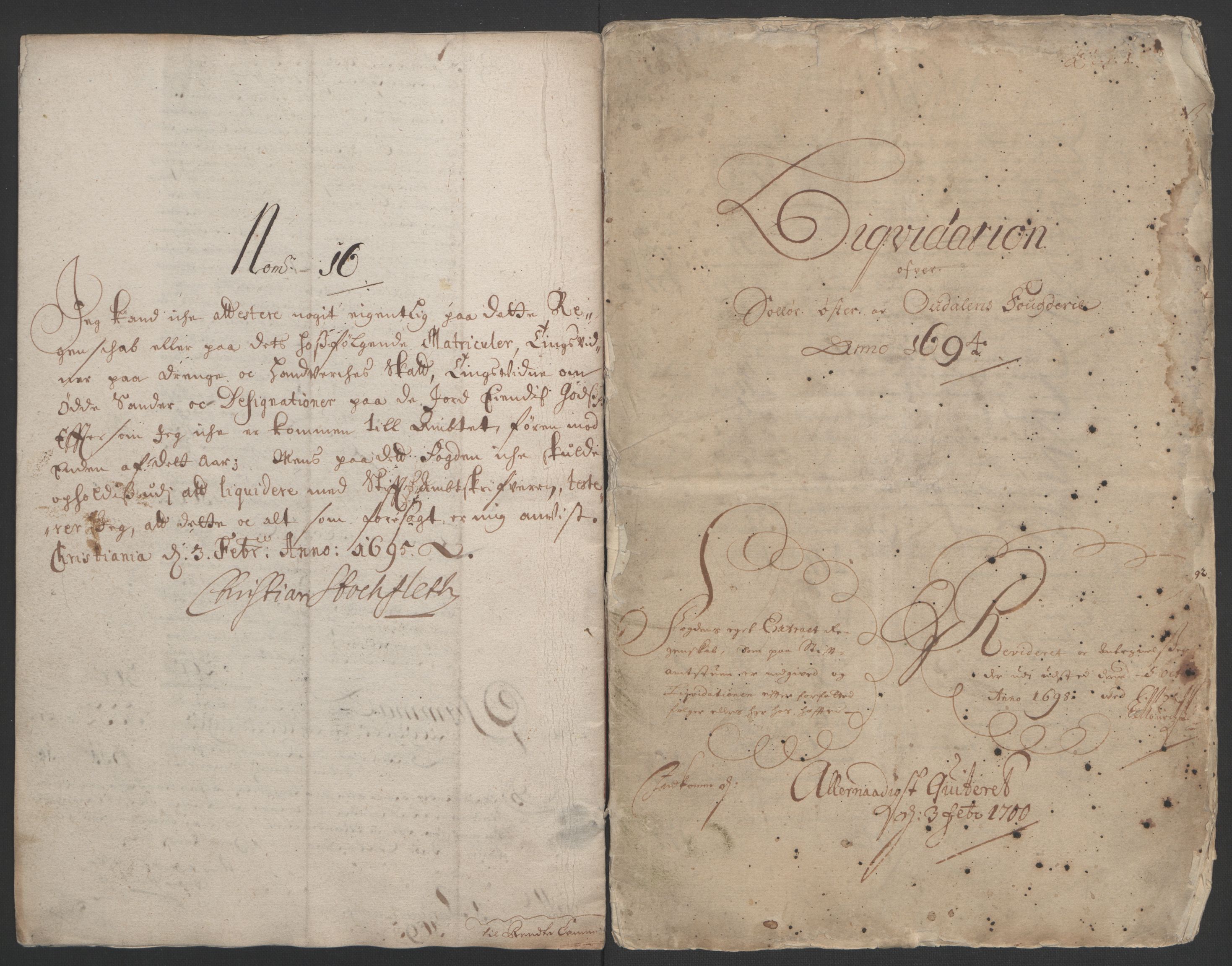 Rentekammeret inntil 1814, Reviderte regnskaper, Fogderegnskap, AV/RA-EA-4092/R13/L0832: Fogderegnskap Solør, Odal og Østerdal, 1694, s. 14