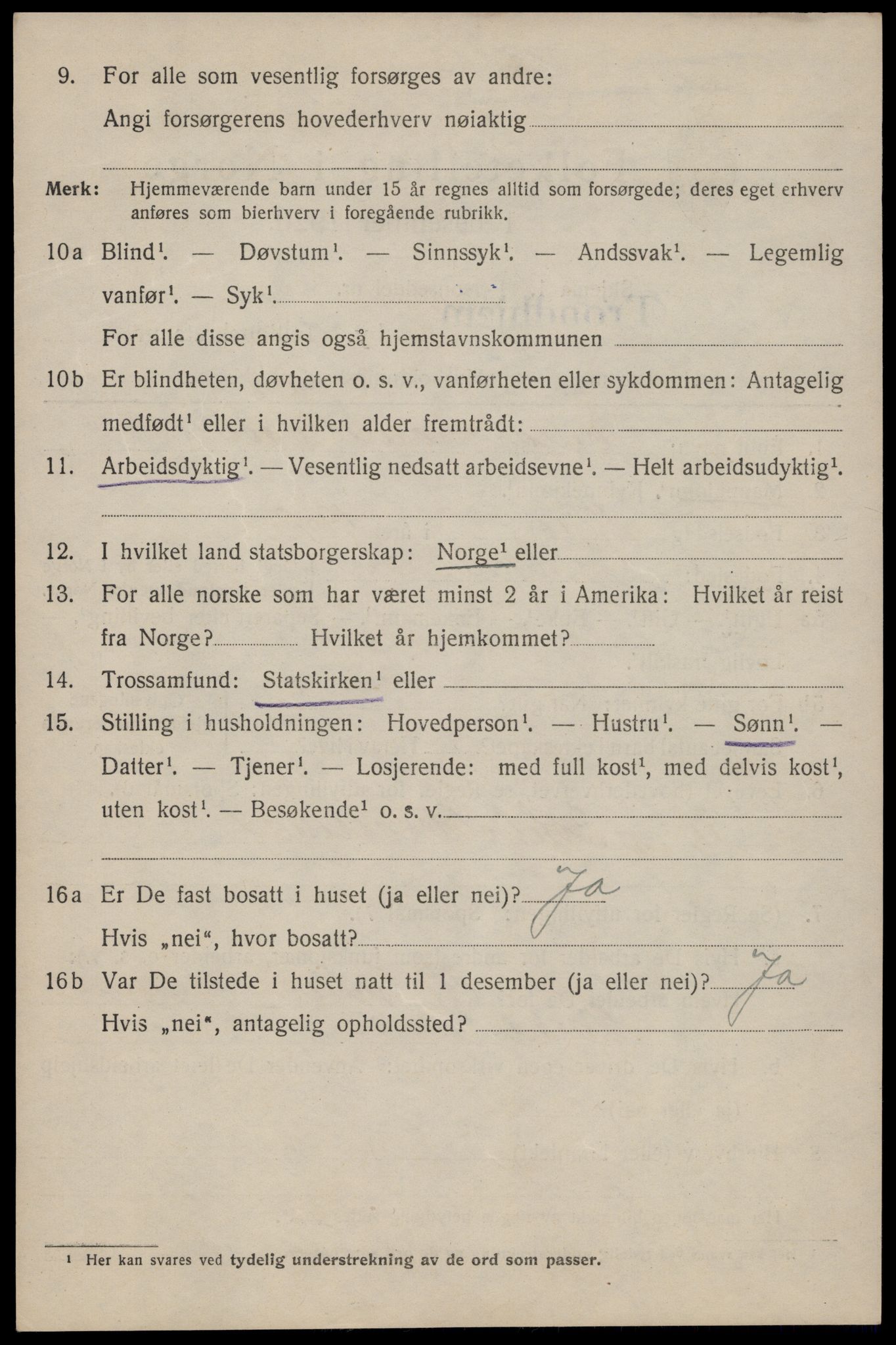 SAT, Folketelling 1920 for 1601 Trondheim kjøpstad, 1920, s. 124463