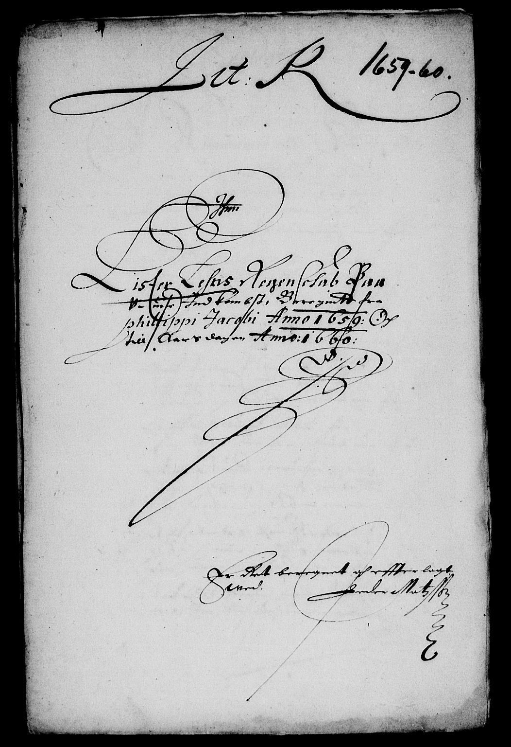 Rentekammeret inntil 1814, Reviderte regnskaper, Lensregnskaper, RA/EA-5023/R/Rb/Rbr/L0022: Lista len, 1658-1660