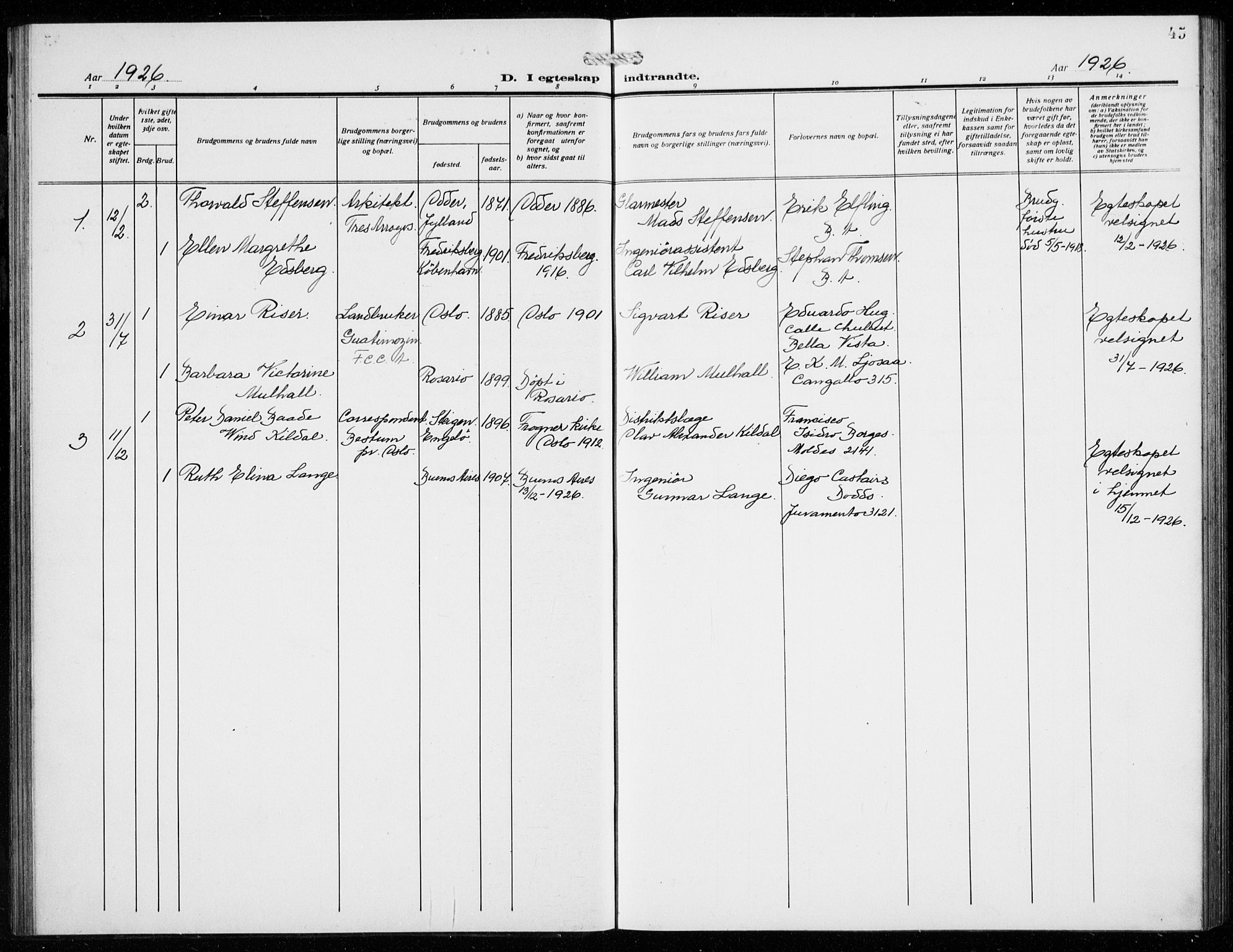 Den norske sjømannsmisjon i utlandet/Syd-Amerika (Buenos Aires m.fl.), SAB/SAB/PA-0118/H/Ha/L0003: Ministerialbok nr. A 3, 1920-1938, s. 45