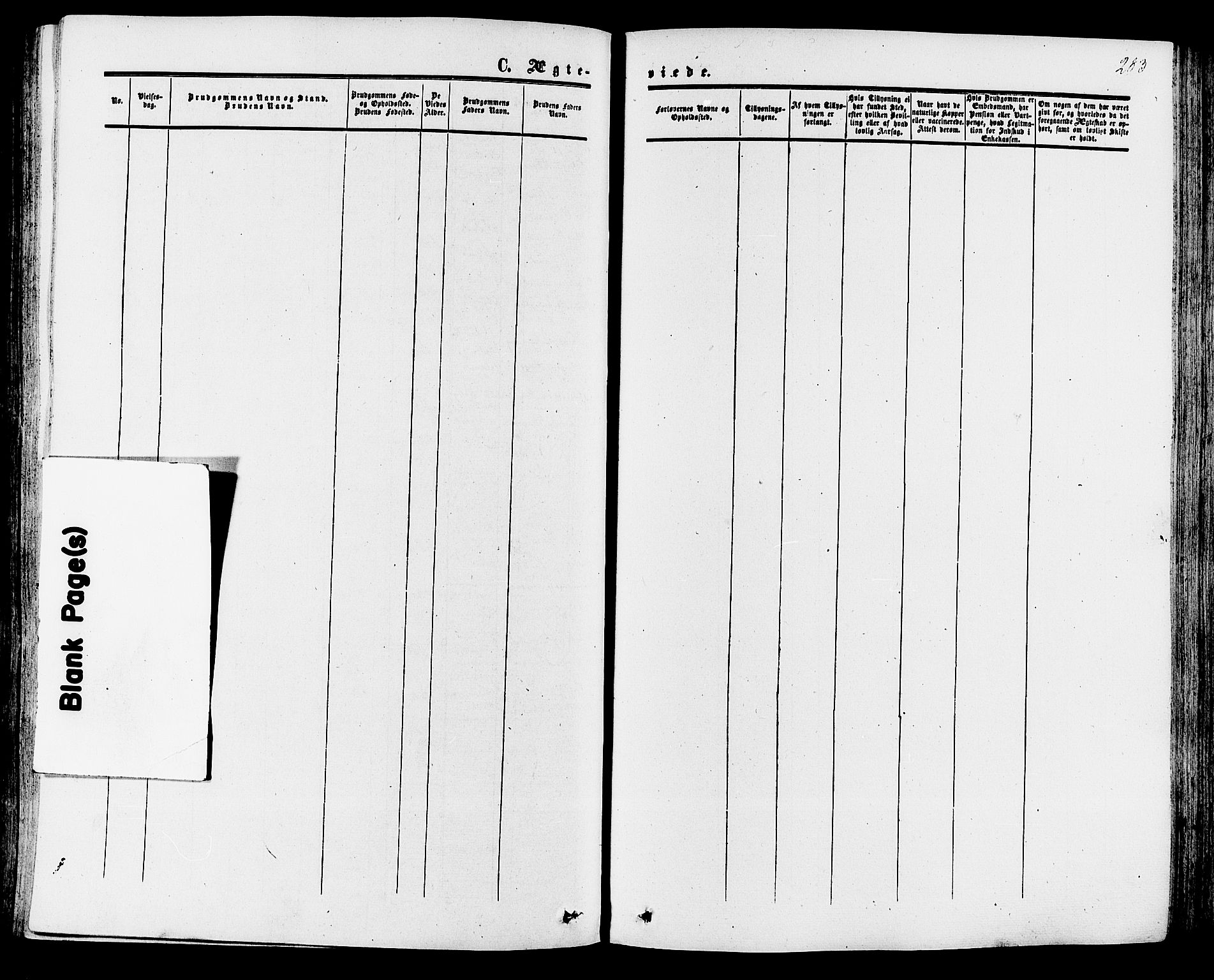 Tinn kirkebøker, AV/SAKO-A-308/F/Fa/L0006: Ministerialbok nr. I 6, 1857-1878, s. 283