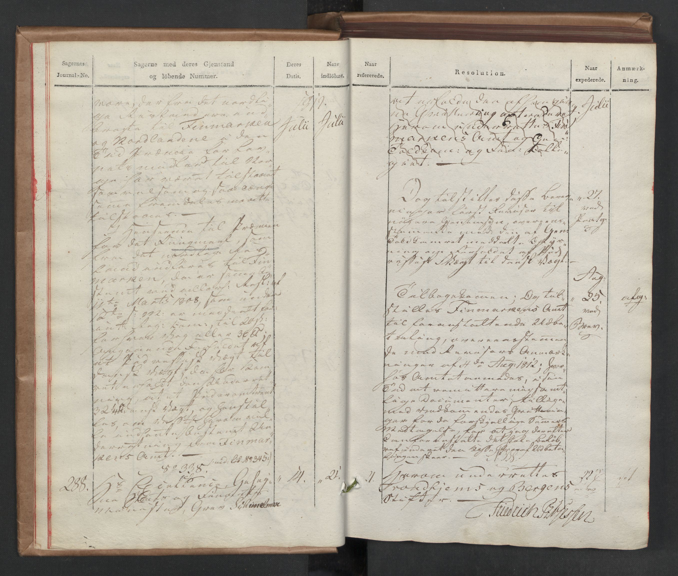 Stattholderembetet 1810-1814, 2. kontor (Kontor B), AV/RA-EA-5432/Aa/L0002: Kollegial referatprotokoll,  j.nr. 284-511,  l.nr. 328-639, 1812-1813, s. 9