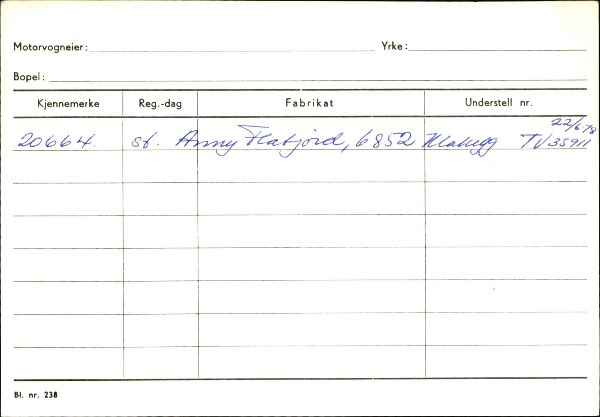 Statens vegvesen, Sogn og Fjordane vegkontor, AV/SAB-A-5301/4/F/L0130: Eigarregister Eid T-Å. Høyanger A-O, 1945-1975, s. 1851