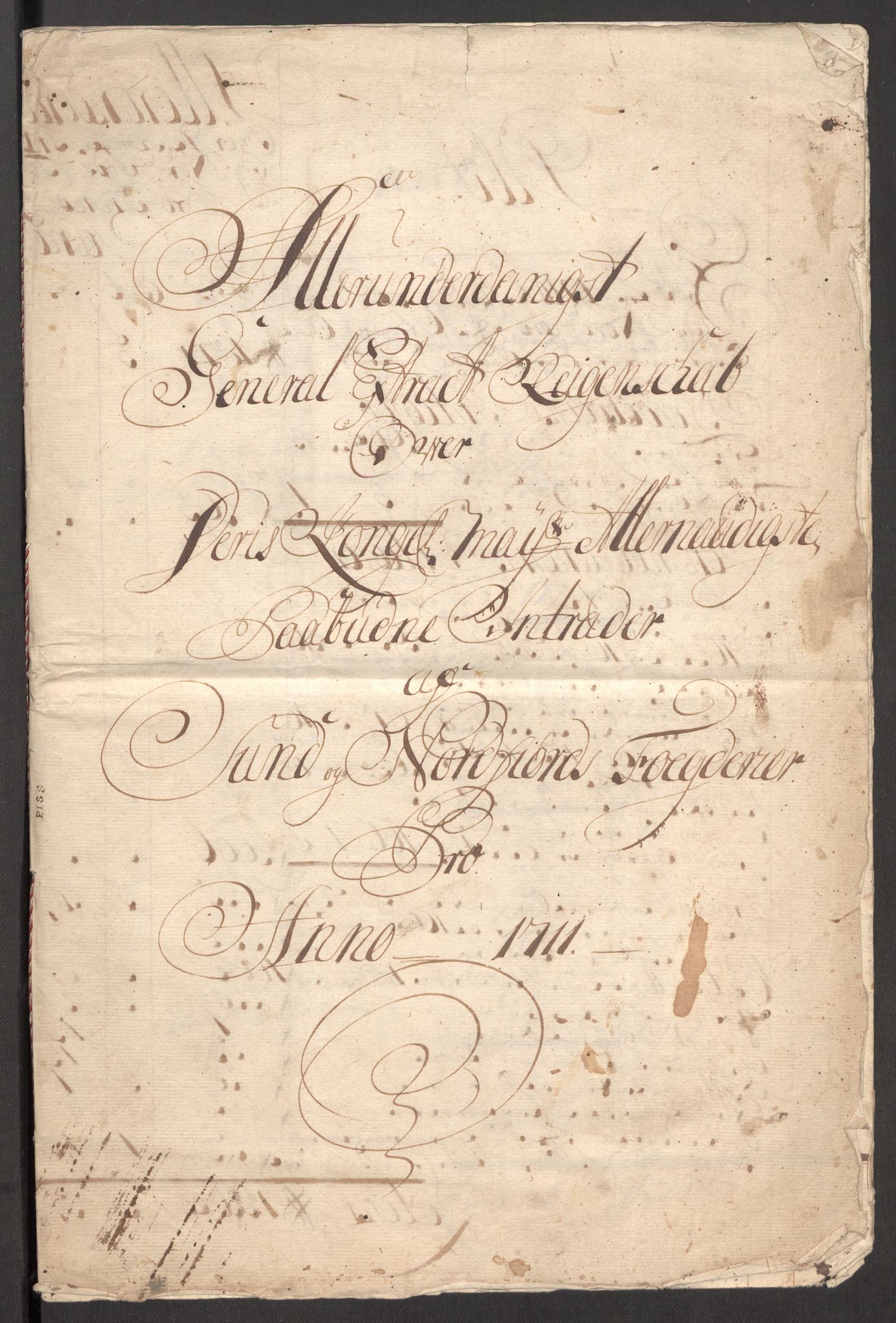 Rentekammeret inntil 1814, Reviderte regnskaper, Fogderegnskap, AV/RA-EA-4092/R53/L3433: Fogderegnskap Sunn- og Nordfjord, 1710-1711, s. 195