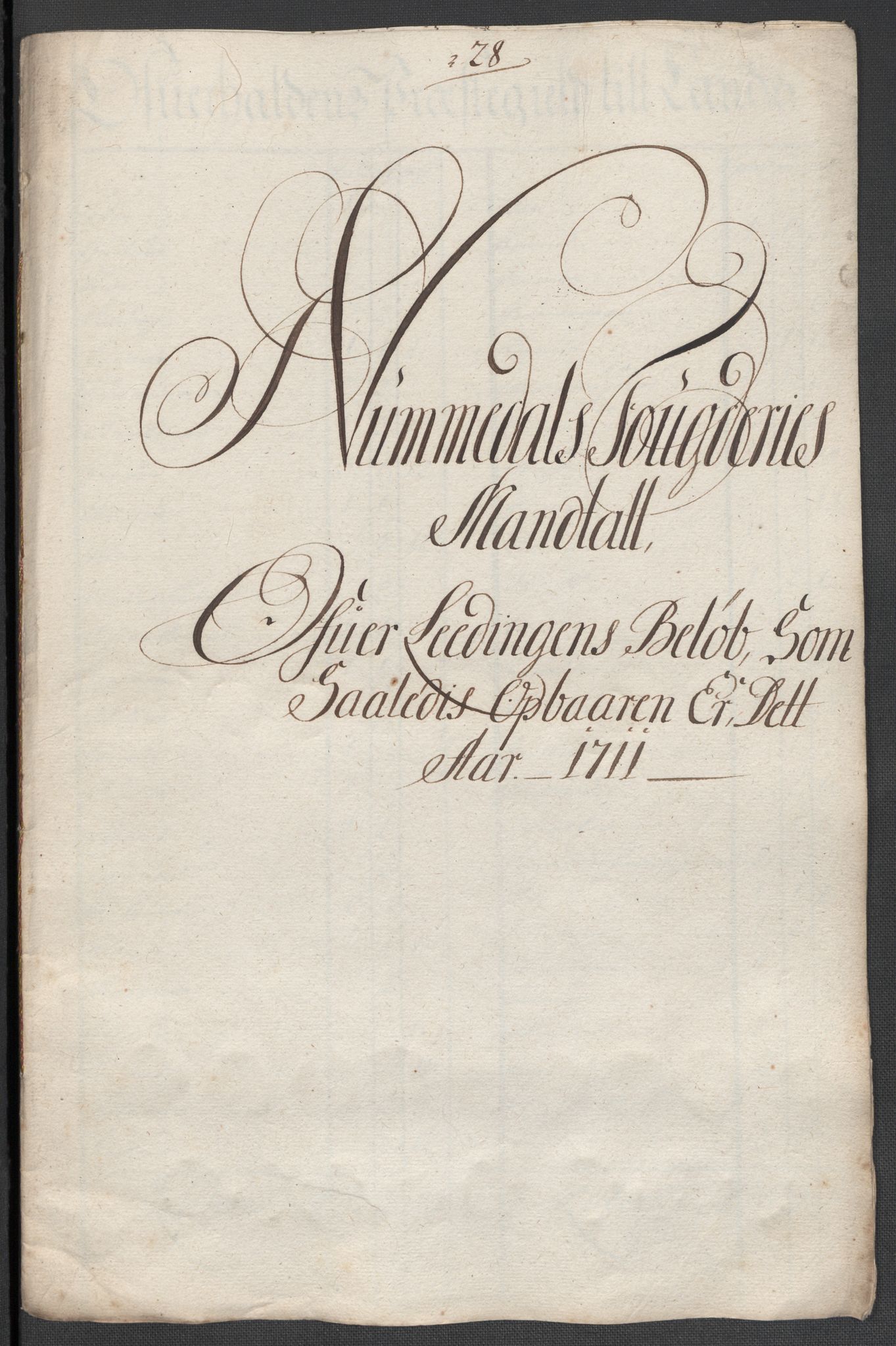 Rentekammeret inntil 1814, Reviderte regnskaper, Fogderegnskap, AV/RA-EA-4092/R64/L4432: Fogderegnskap Namdal, 1711, s. 175