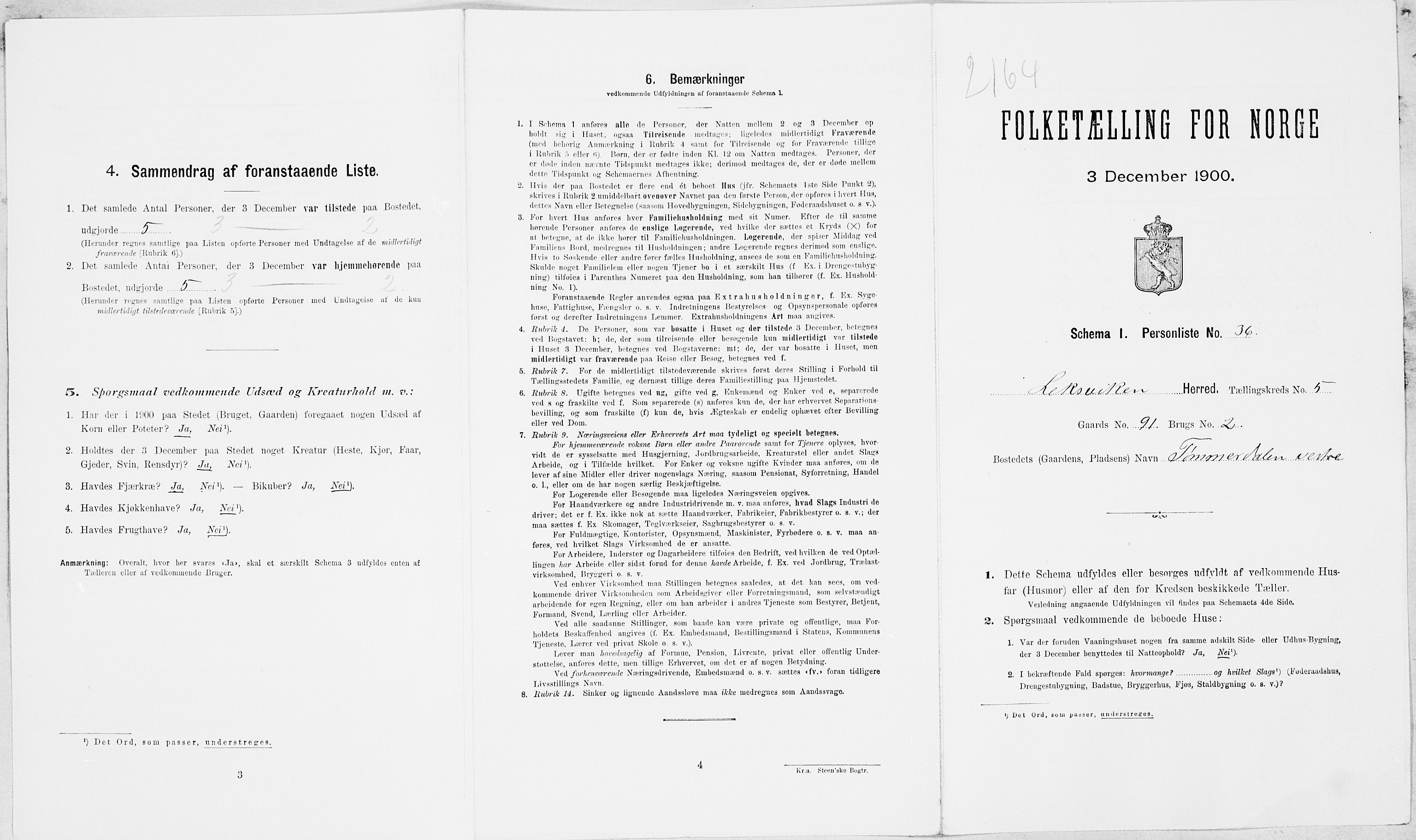 SAT, Folketelling 1900 for 1718 Leksvik herred, 1900, s. 723
