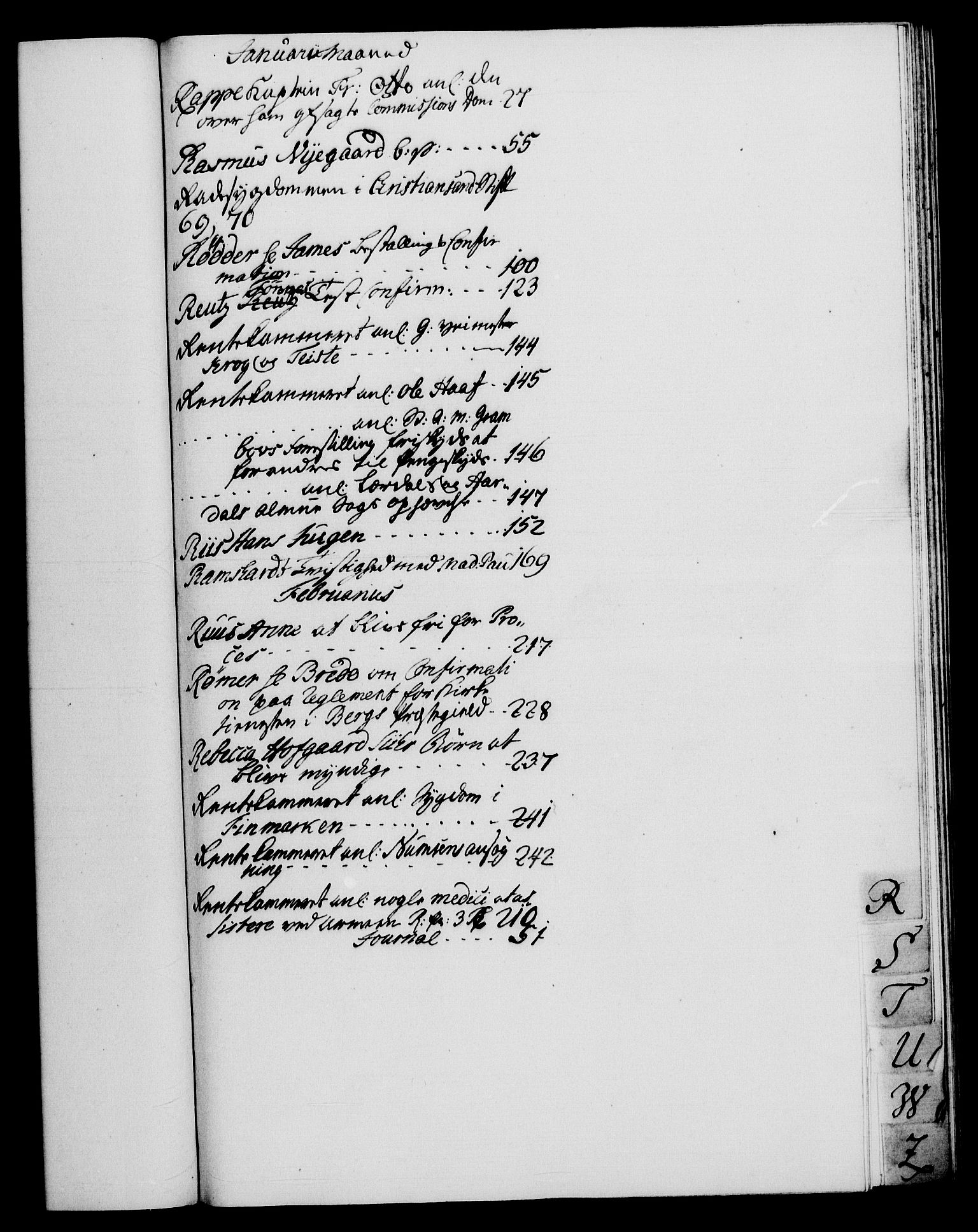 Danske Kanselli 1572-1799, RA/EA-3023/I/Ia/L0003: 3. departements journal, 1773