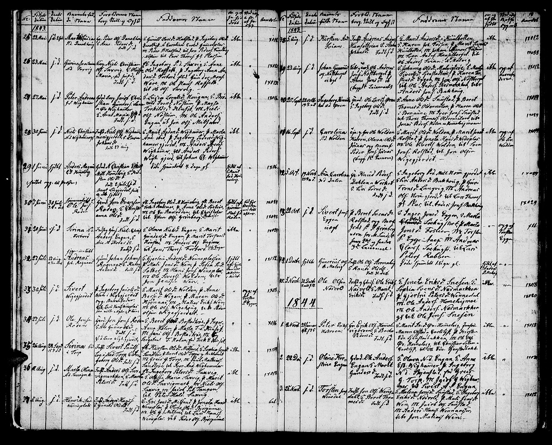 Ministerialprotokoller, klokkerbøker og fødselsregistre - Sør-Trøndelag, AV/SAT-A-1456/616/L0421: Klokkerbok nr. 616C04, 1834-1850, s. 18