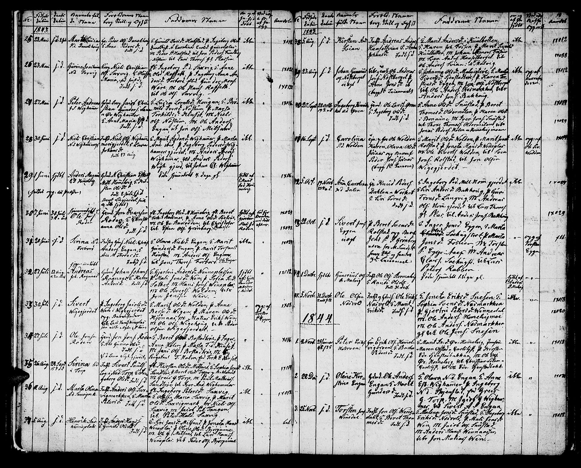 Ministerialprotokoller, klokkerbøker og fødselsregistre - Sør-Trøndelag, SAT/A-1456/616/L0421: Klokkerbok nr. 616C04, 1834-1850, s. 18