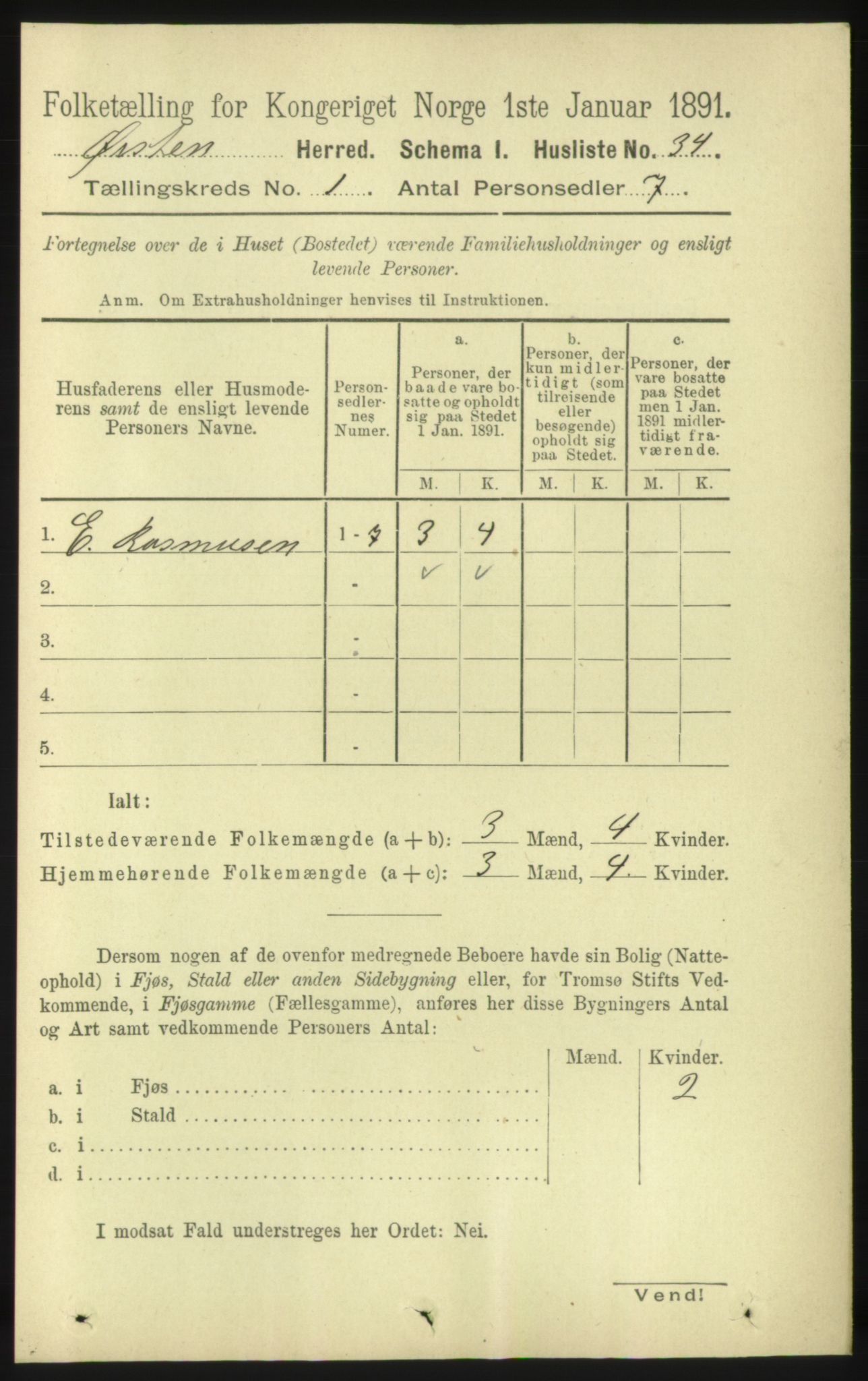 RA, Folketelling 1891 for 1520 Ørsta herred, 1891, s. 52