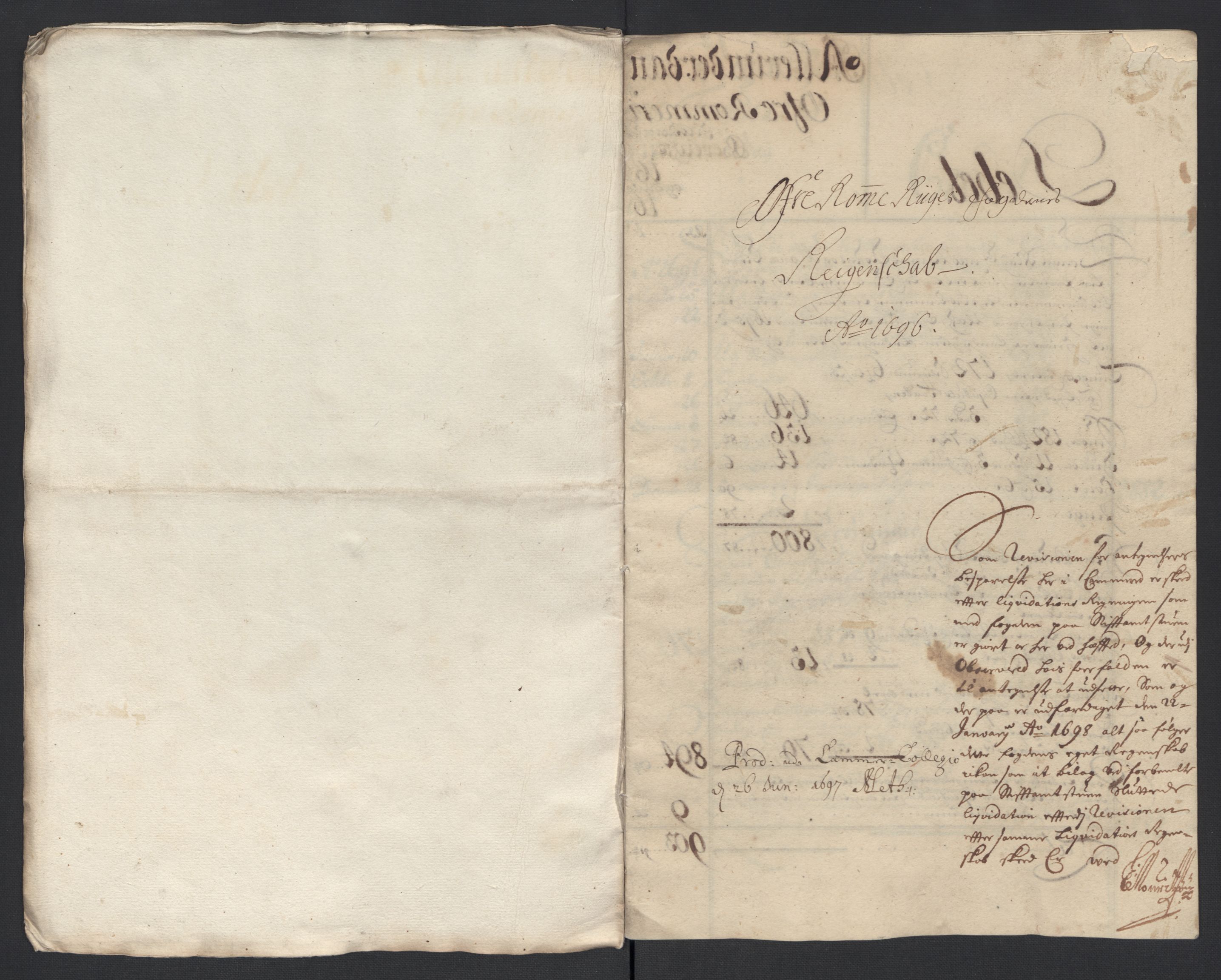 Rentekammeret inntil 1814, Reviderte regnskaper, Fogderegnskap, AV/RA-EA-4092/R12/L0708: Fogderegnskap Øvre Romerike, 1696, s. 9