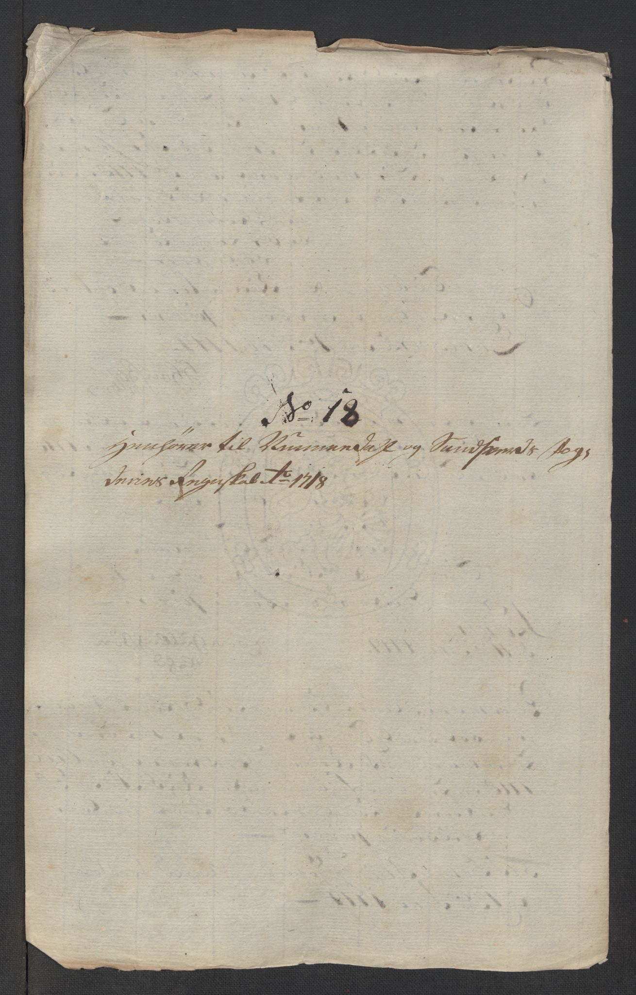 Rentekammeret inntil 1814, Reviderte regnskaper, Fogderegnskap, RA/EA-4092/R24/L1594: Fogderegnskap Numedal og Sandsvær, 1718, s. 307
