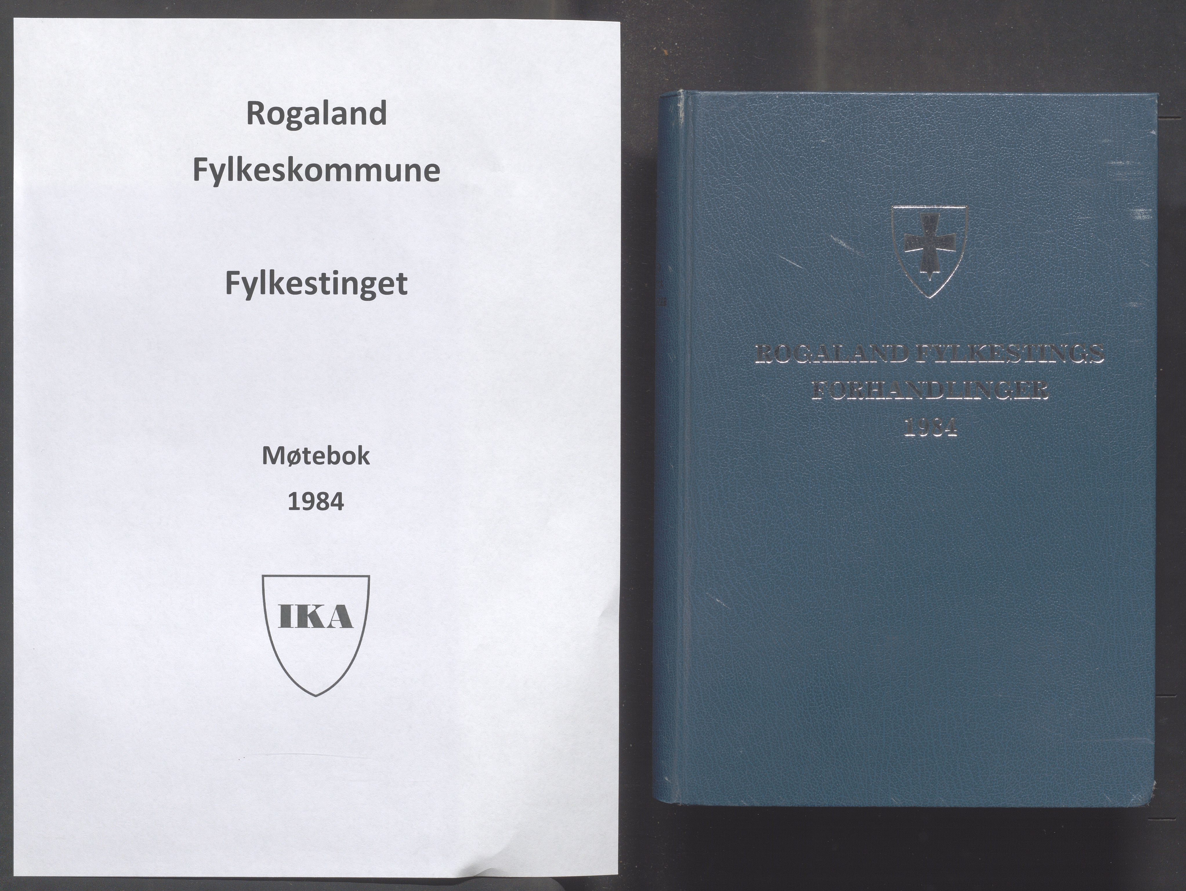 Rogaland fylkeskommune - Fylkesrådmannen , IKAR/A-900/A/Aa/Aaa/L0104: Møtebok , 1984