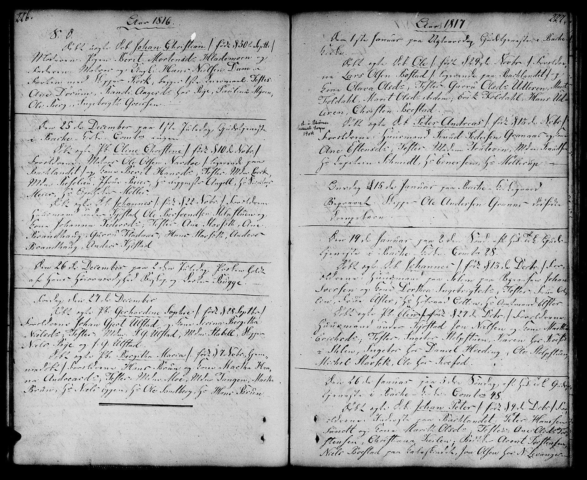 Ministerialprotokoller, klokkerbøker og fødselsregistre - Sør-Trøndelag, AV/SAT-A-1456/604/L0181: Ministerialbok nr. 604A02, 1798-1817, s. 226-227
