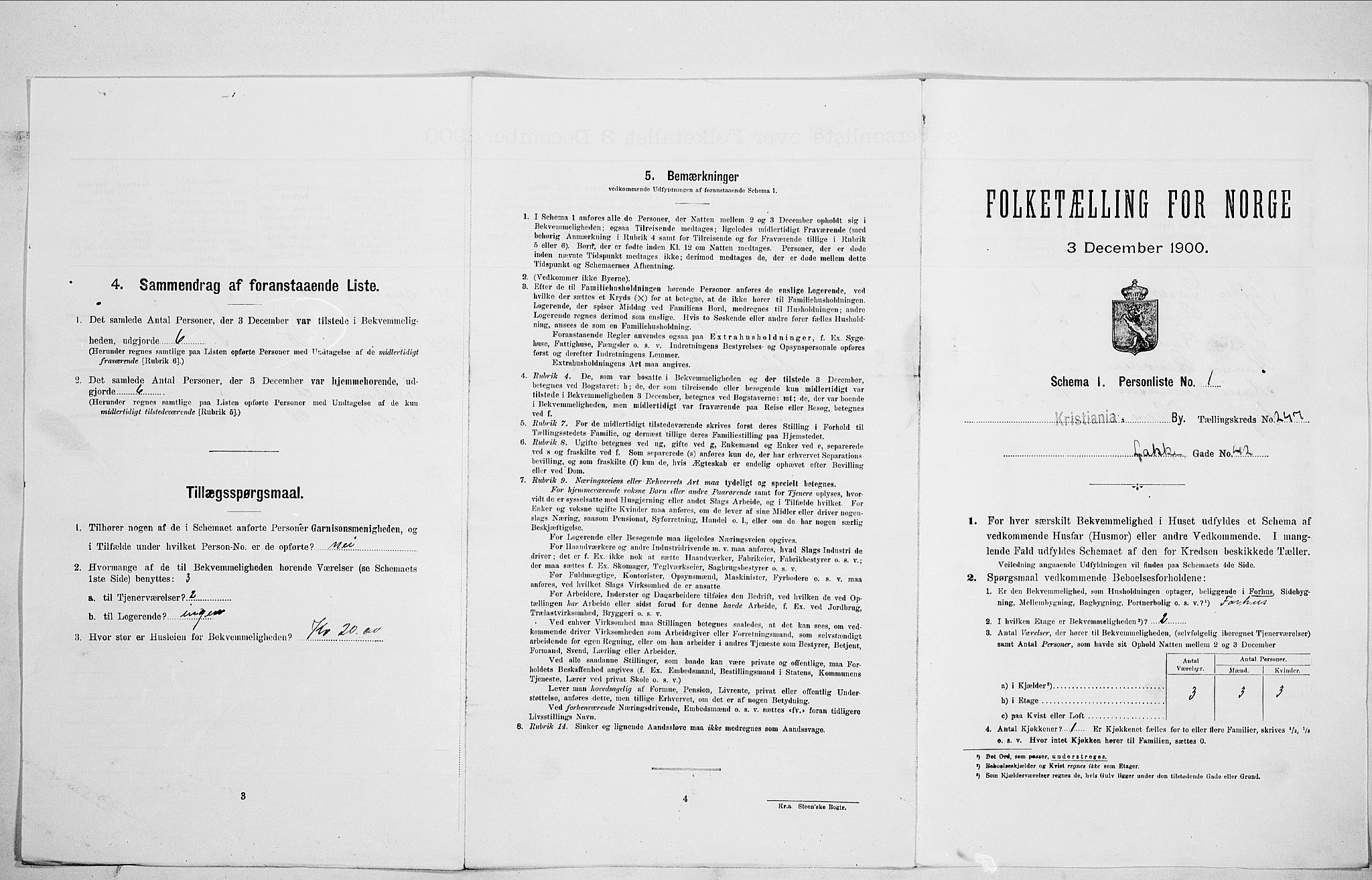 SAO, Folketelling 1900 for 0301 Kristiania kjøpstad, 1900, s. 50798