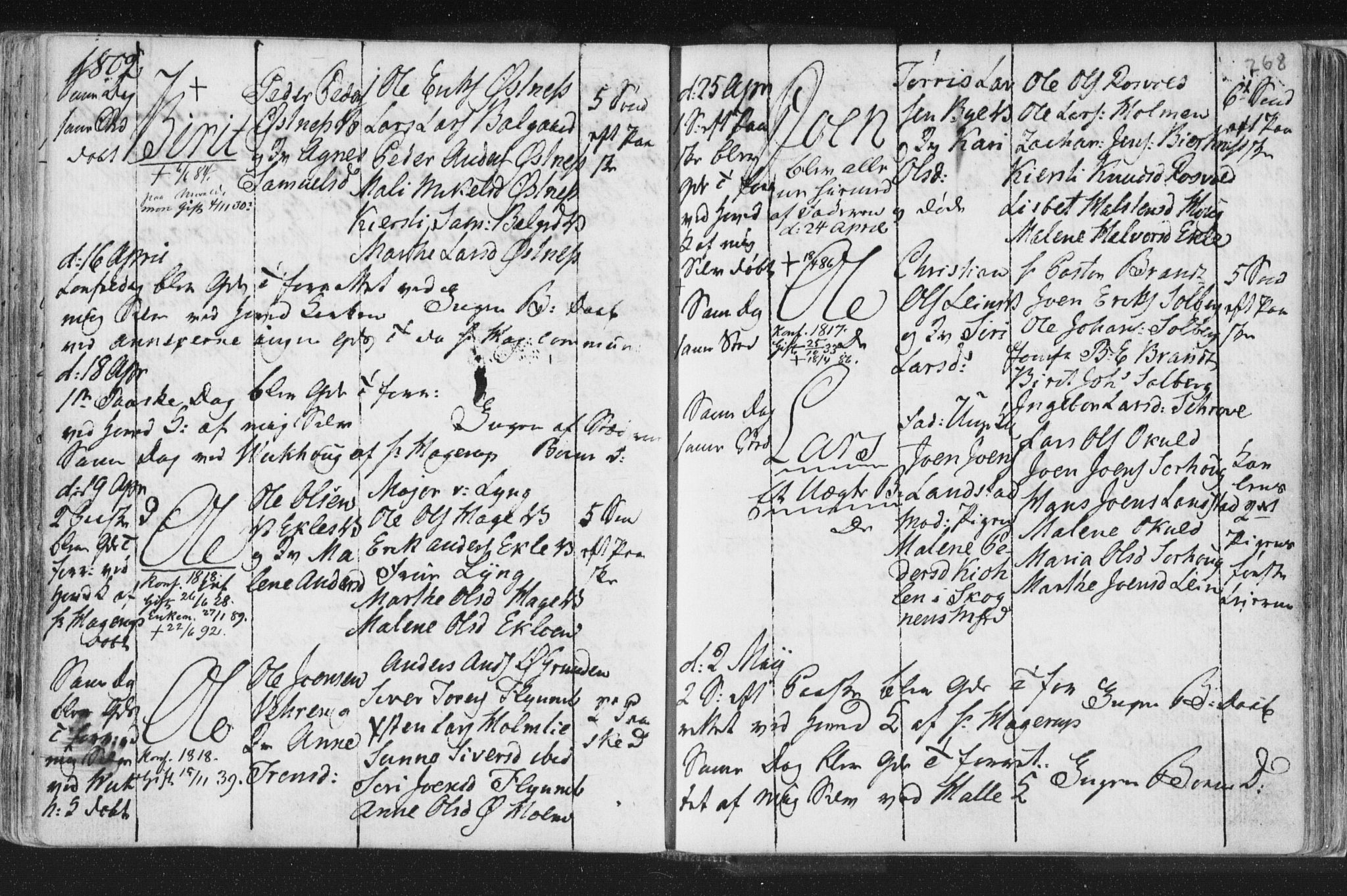 Ministerialprotokoller, klokkerbøker og fødselsregistre - Nord-Trøndelag, AV/SAT-A-1458/723/L0232: Ministerialbok nr. 723A03, 1781-1804, s. 268