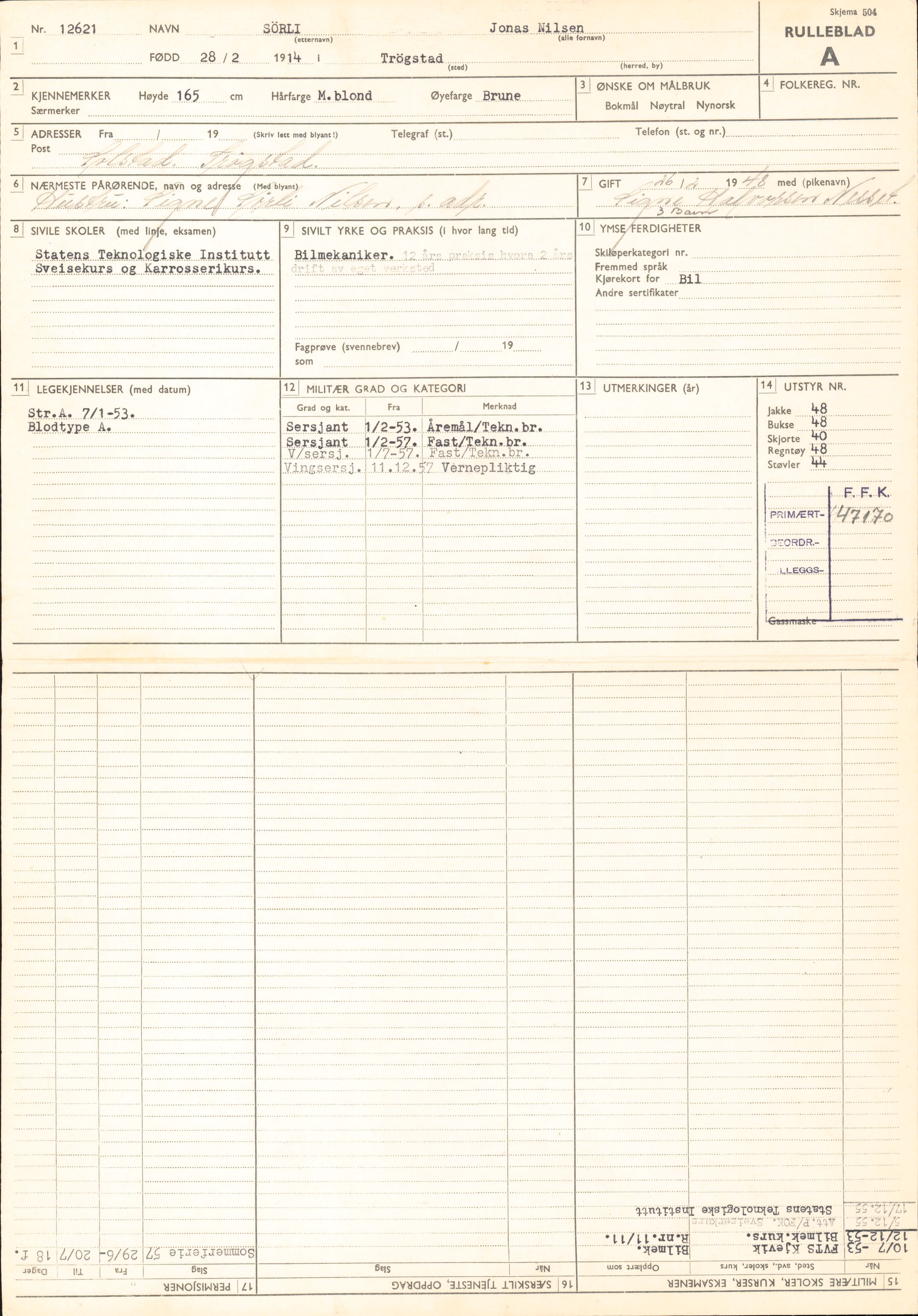 Forsvaret, Forsvarets overkommando/Luftforsvarsstaben, AV/RA-RAFA-4079/P/Pa/L0038: Personellpapirer, 1914, s. 242
