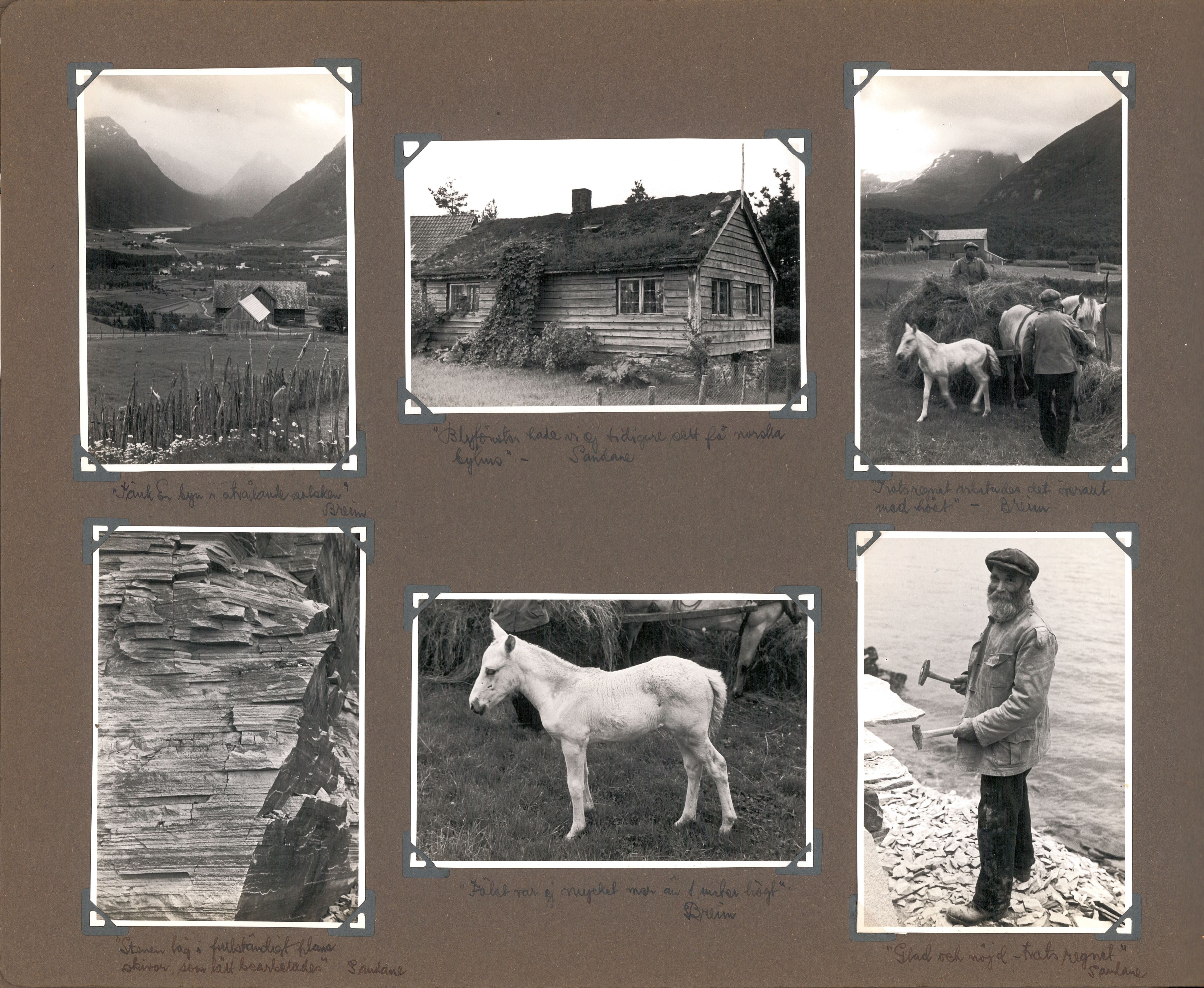 Familien Malmros' på reise i Norge - fotoalbum, SAB/SAB/PA-0313/U/L0001: Fotoalbum, 1935, s. 28