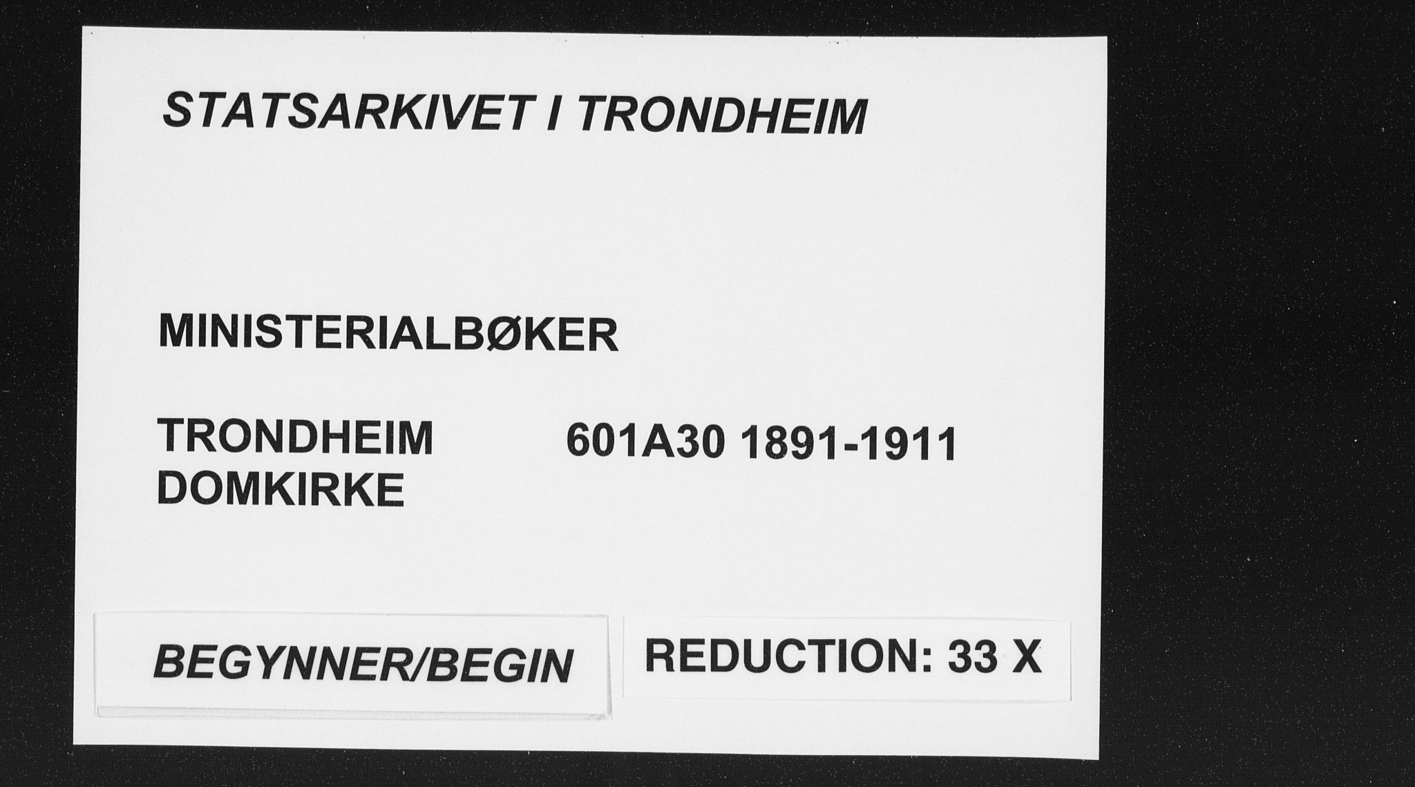 Ministerialprotokoller, klokkerbøker og fødselsregistre - Sør-Trøndelag, AV/SAT-A-1456/601/L0062: Ministerialbok nr. 601A30, 1891-1911