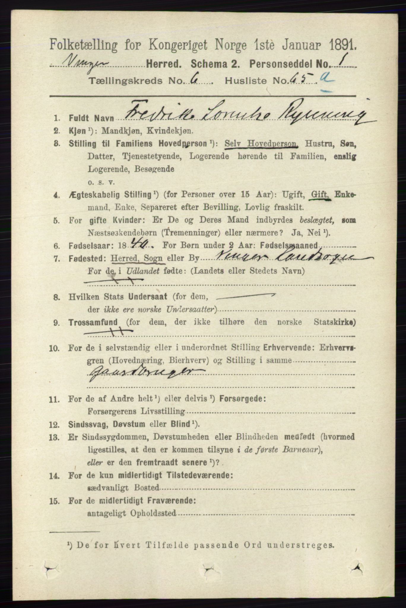 RA, Folketelling 1891 for 0421 Vinger herred, 1891, s. 2982