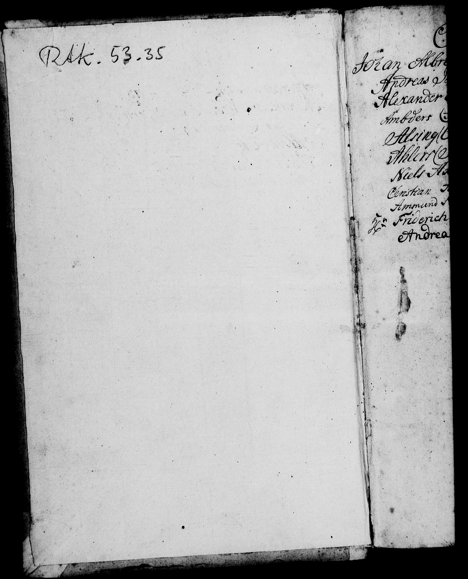 Rentekammeret, Kammerkanselliet, RA/EA-3111/G/Gg/Ggi/L0002: Norsk instruksjonsprotokoll med register (merket RK 53.35), 1729-1751