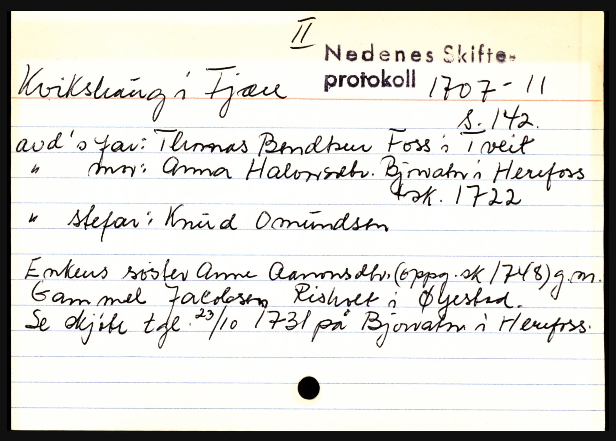 Nedenes sorenskriveri før 1824, AV/SAK-1221-0007/H, s. 16411