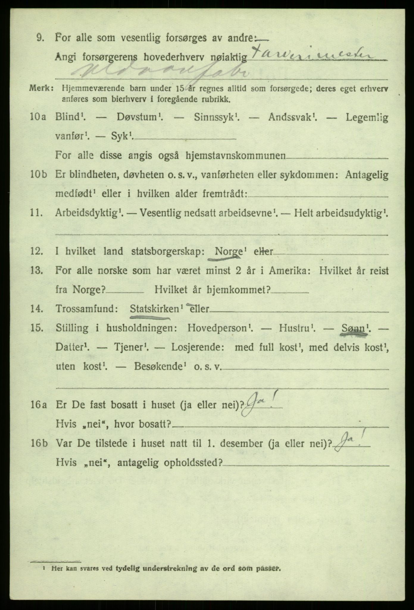 SAB, Folketelling 1920 for 1420 Sogndal herred, 1920, s. 4038